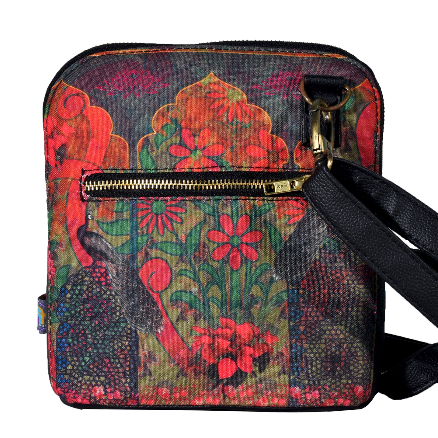 Colour Splash Flower Crossbody Bag For Women And Girls