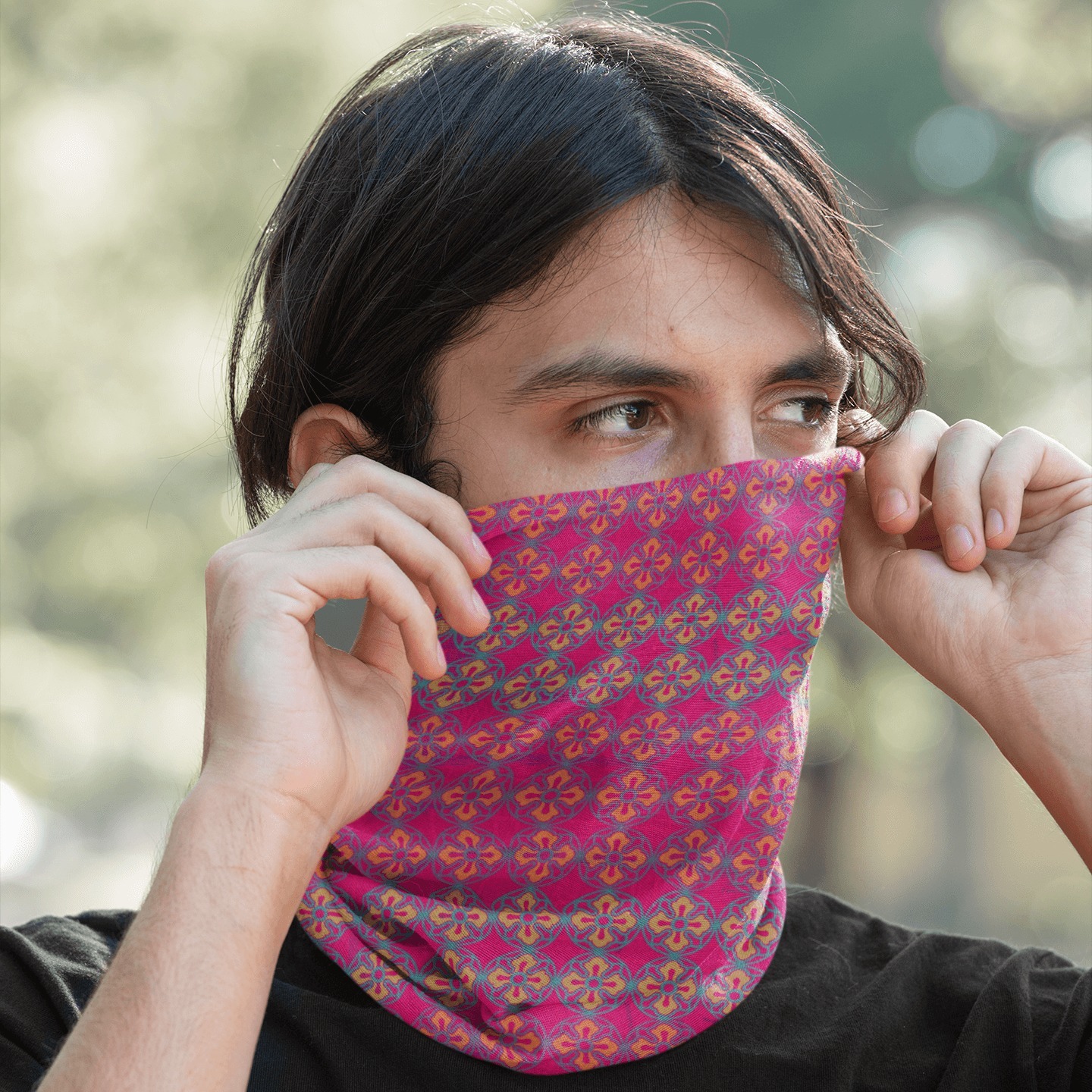 Sublime Flower Unisex Printed Neck Gaiter/Bandana Mask