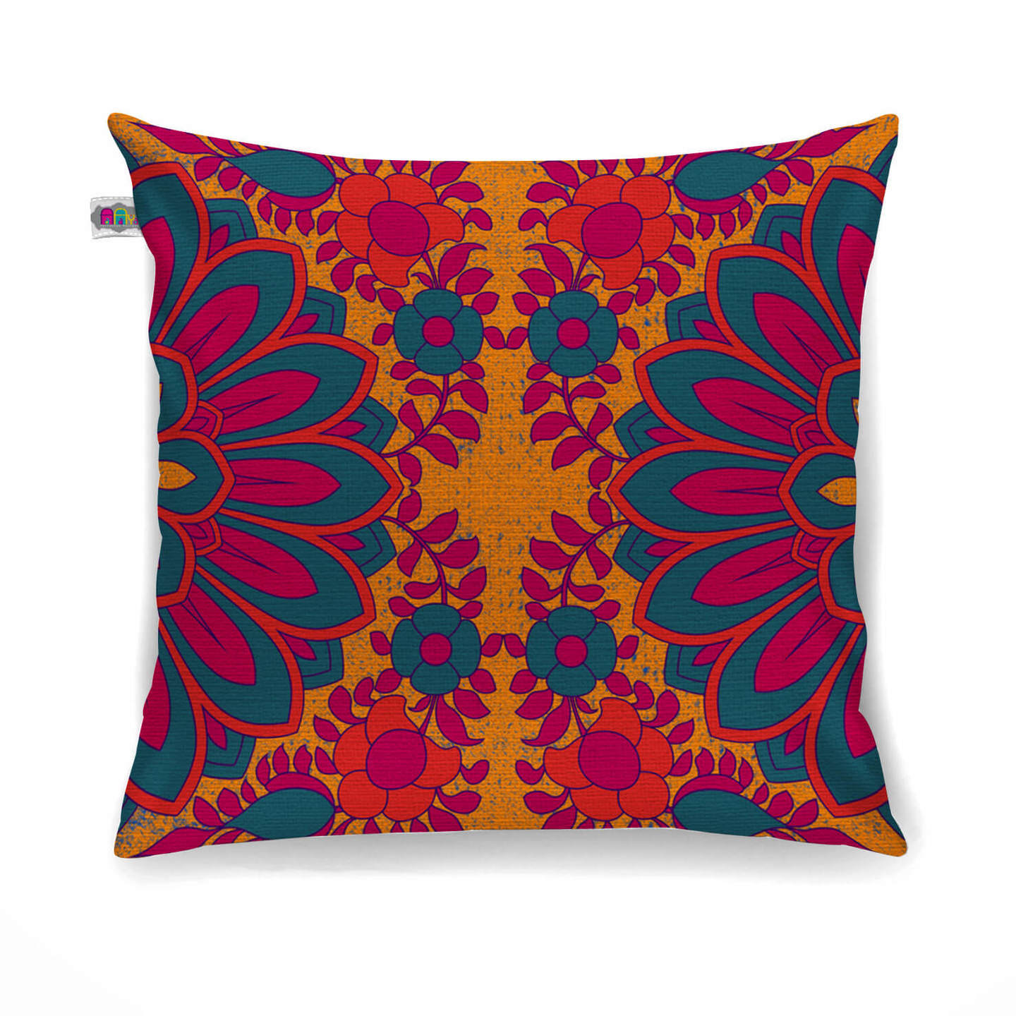 Splendid Flower Motif Cushion Cover Set of 2