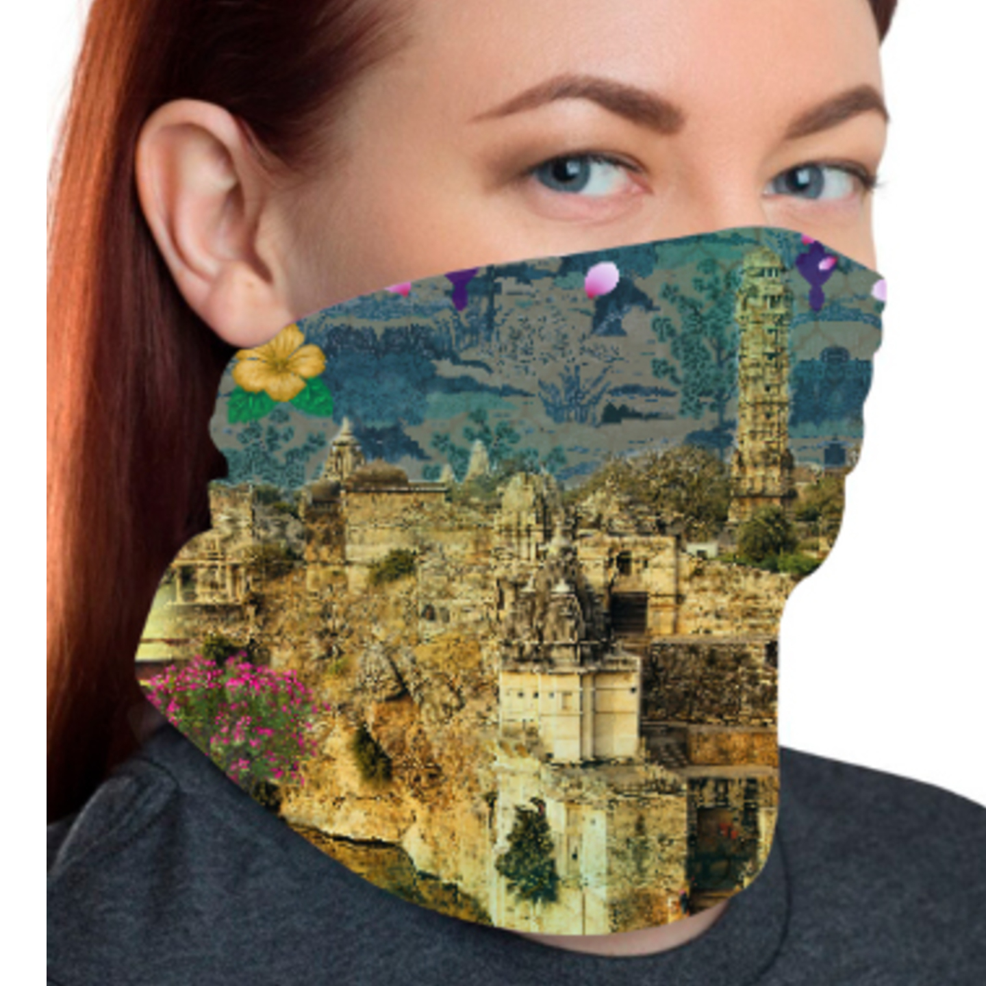 Beautiful Historical Fort Unisex Bandana Mask