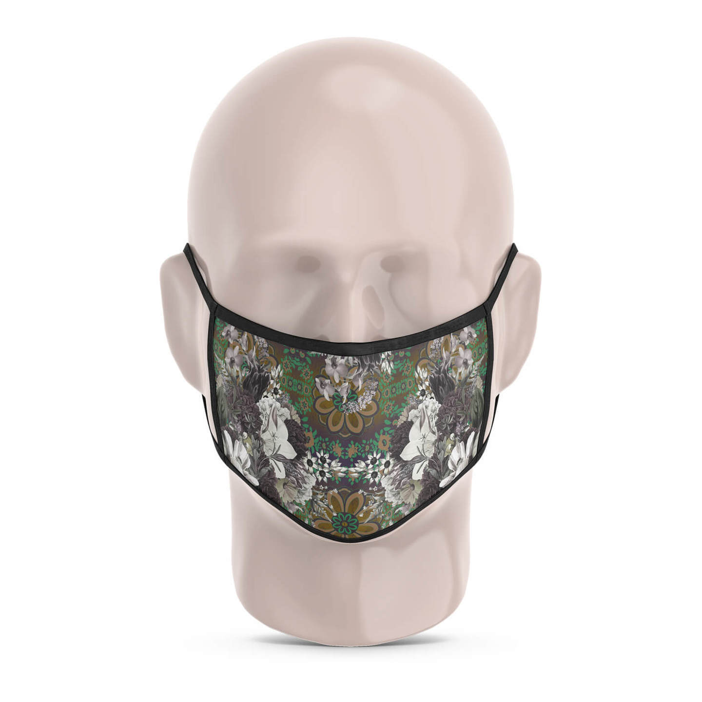 Abstract Flower Reusable Printed Face Mask