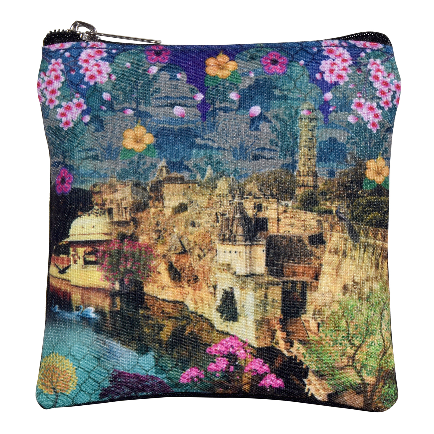 Rajasthani Heritage Fort  Poly Canvas Coin Pouch