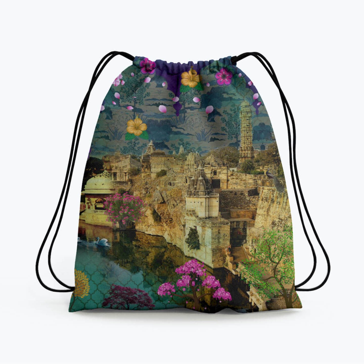 Beautiful Historical Fort Drawstring Bag 