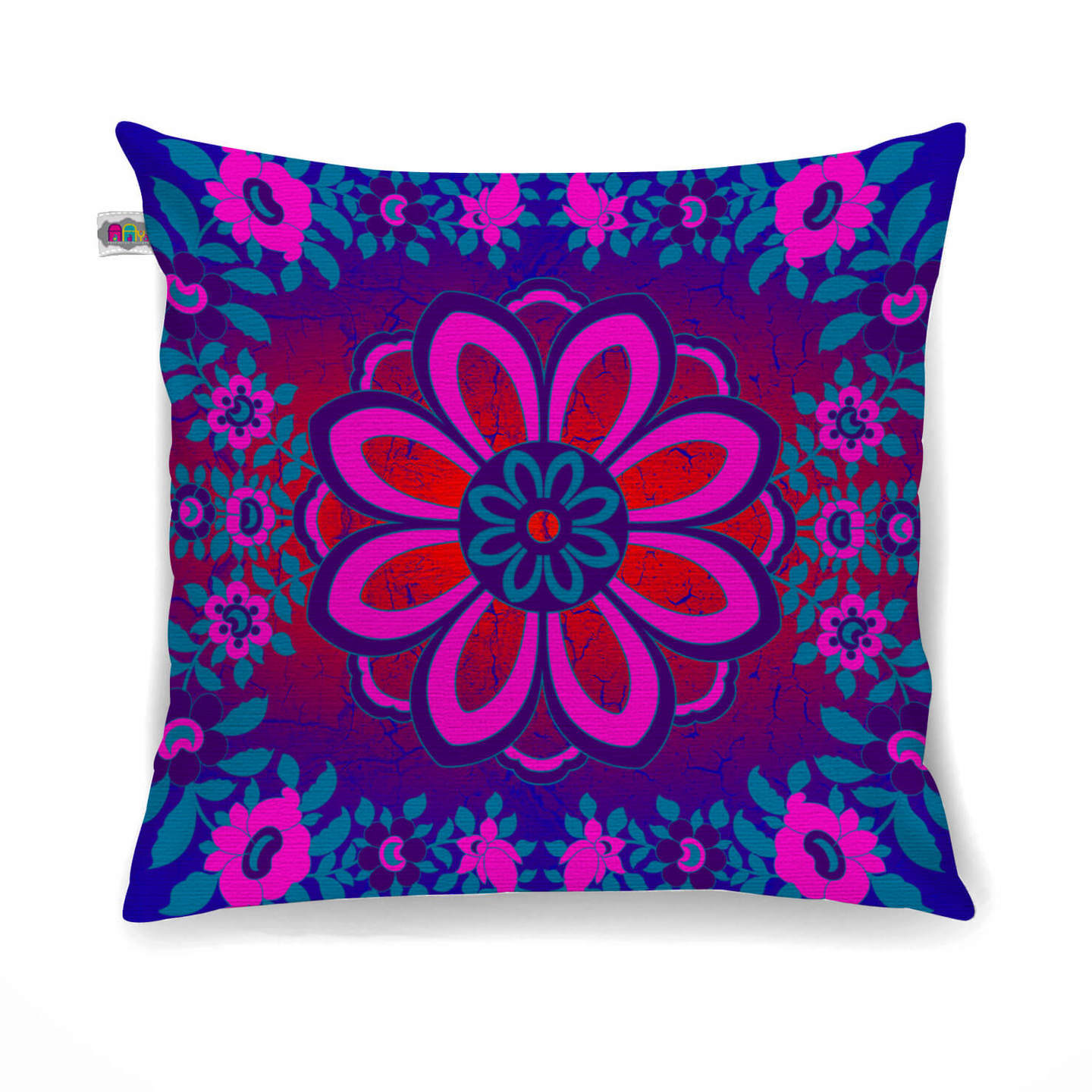 Sparkling Flower Motif Cushion Cover Set of 2