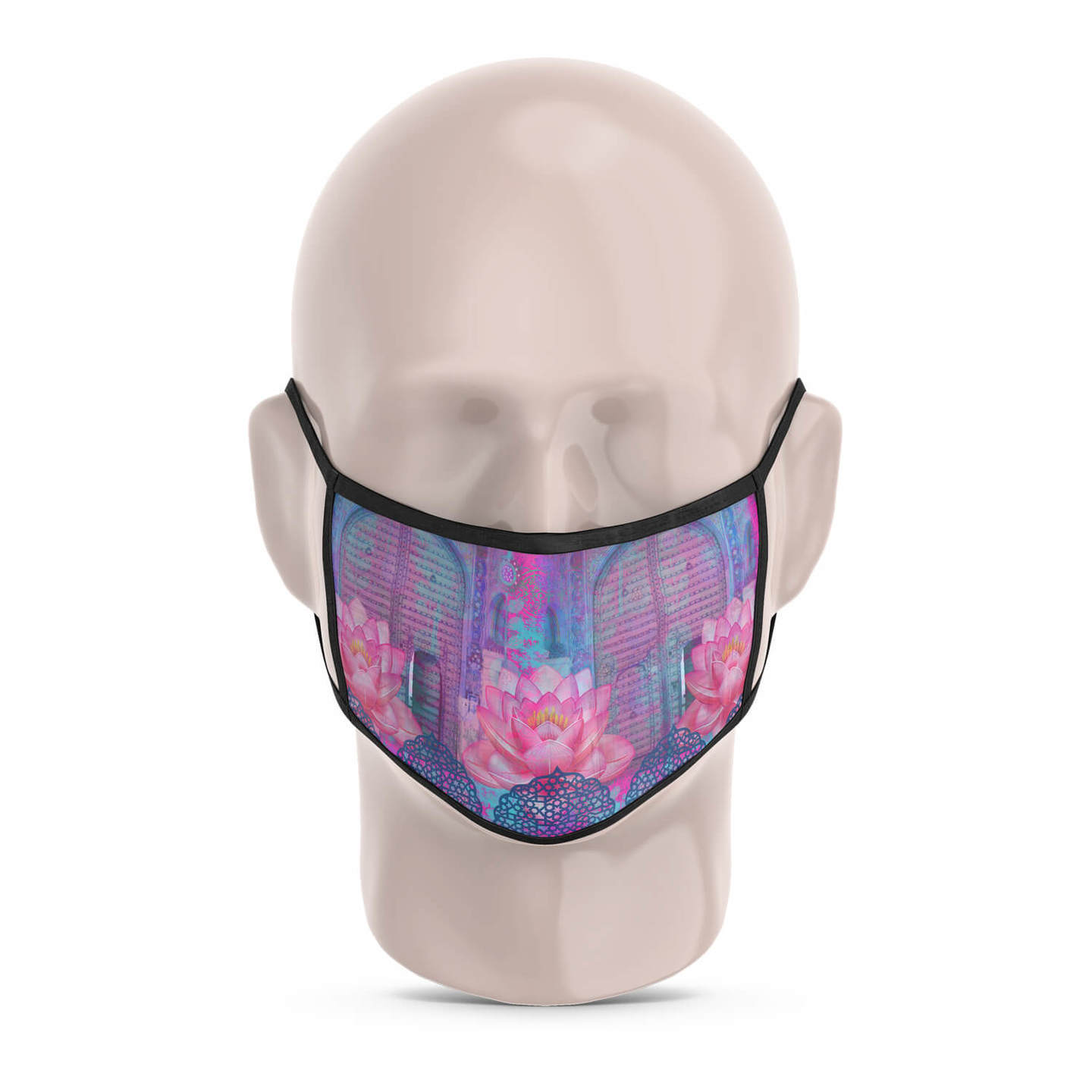 Cool Blue Rajasthani Reusable Printed Face Mask