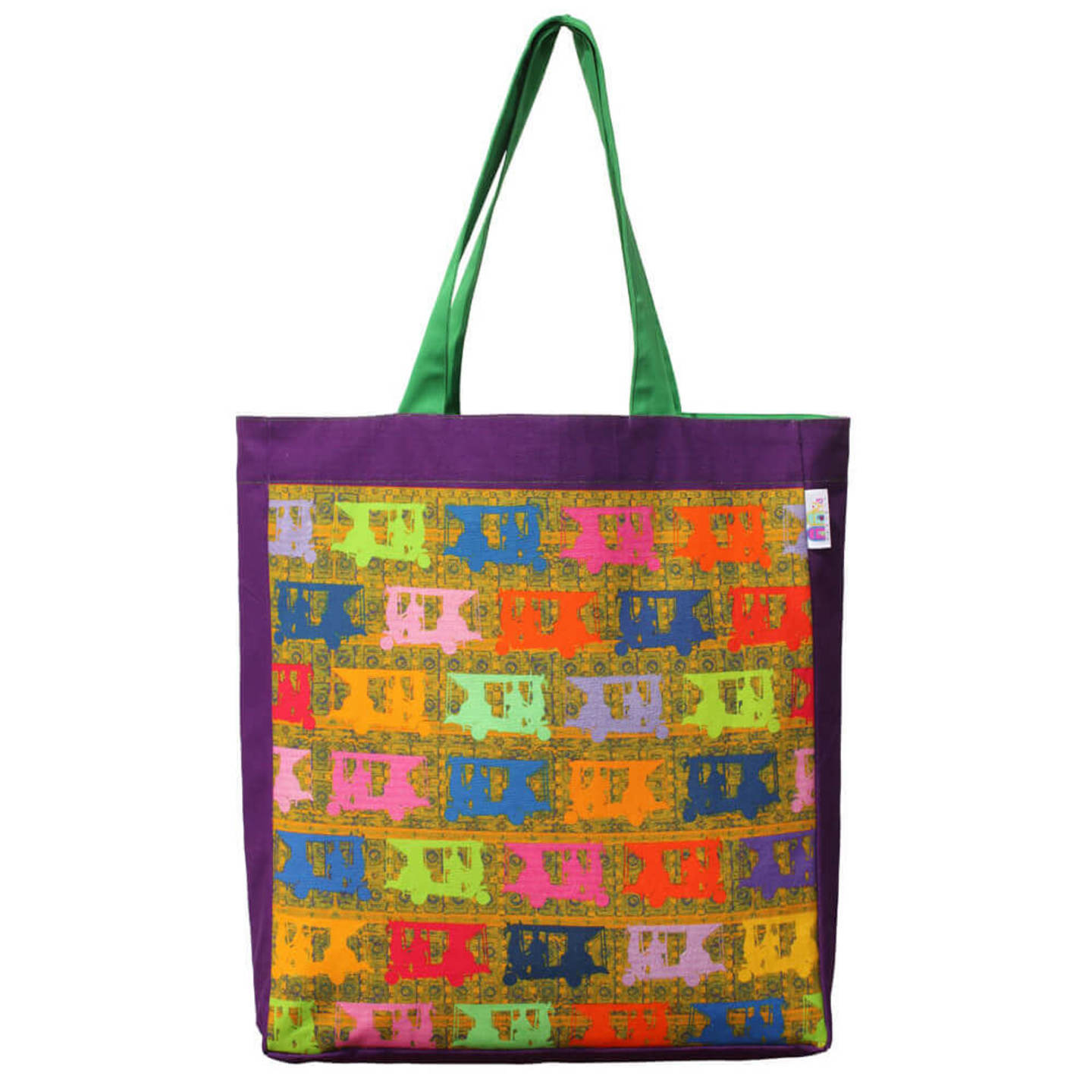 Vibrant Taxis Jhola BagShopping Bag