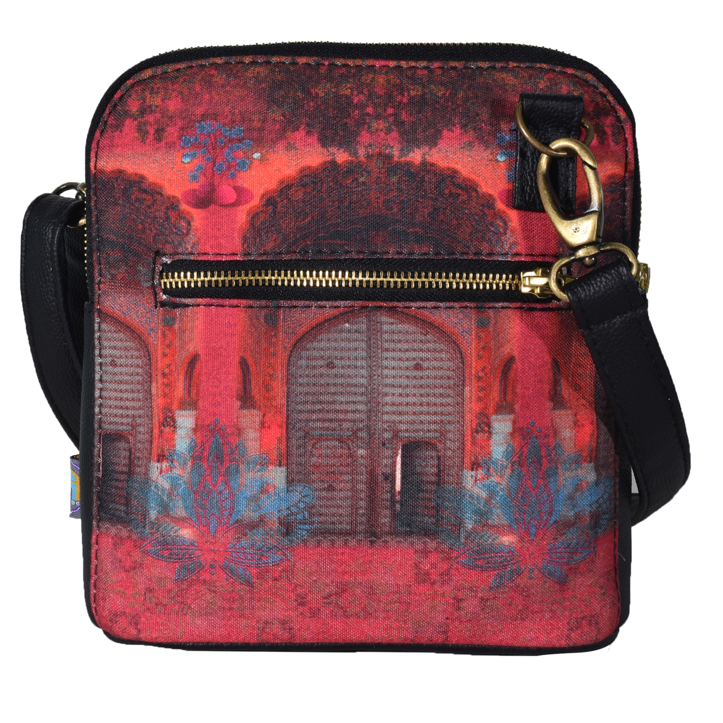 Pink Royal Door Design Crossbody Bag For Women And Girls