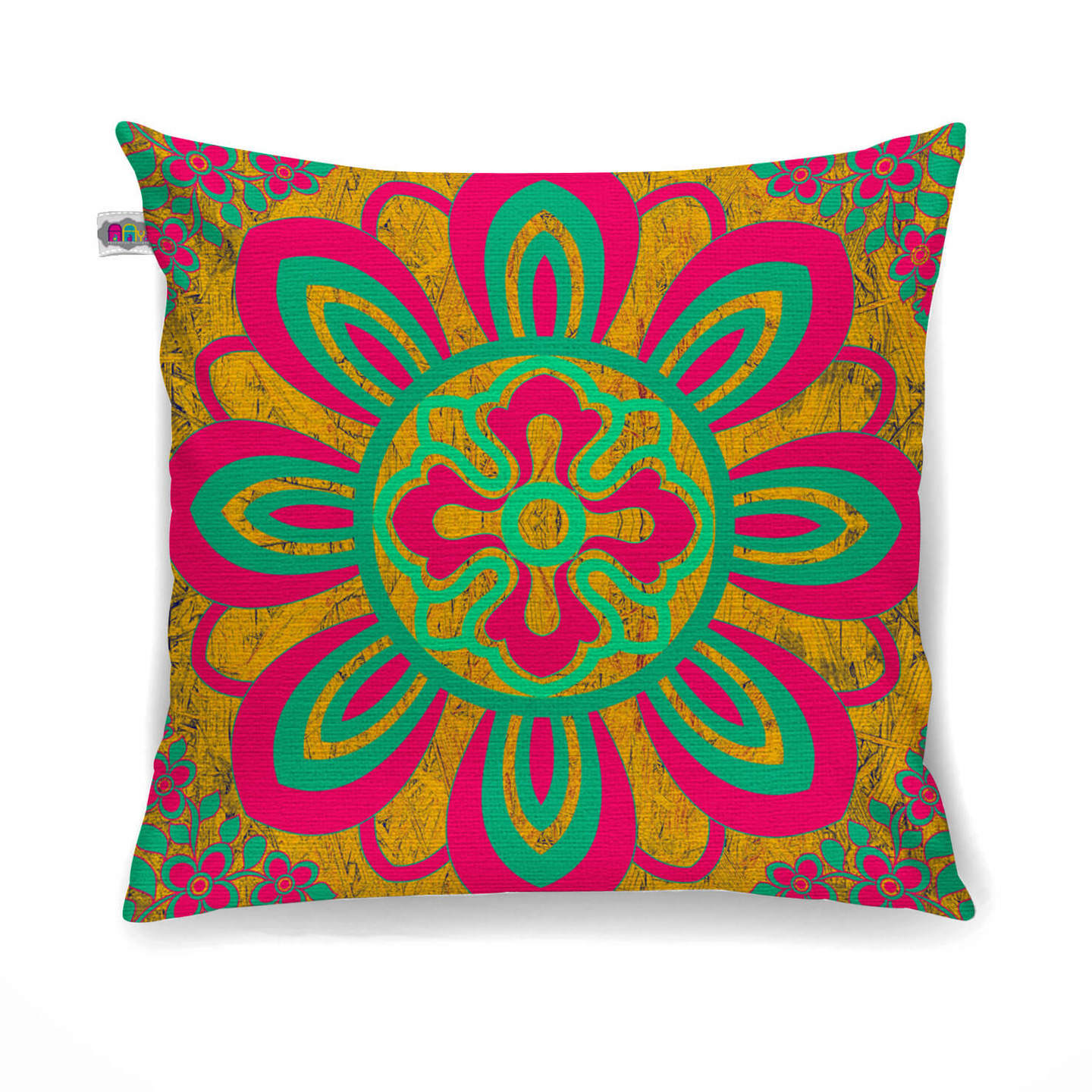 Delicate Flower Motif Cushion Cover Set of 2