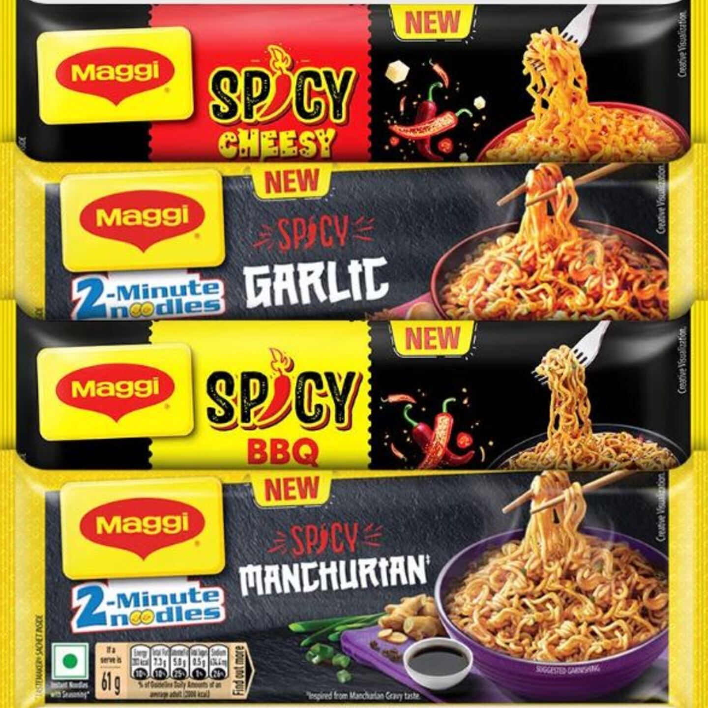 Spicy Noodles Combo (Pack of 4 Noddles)
