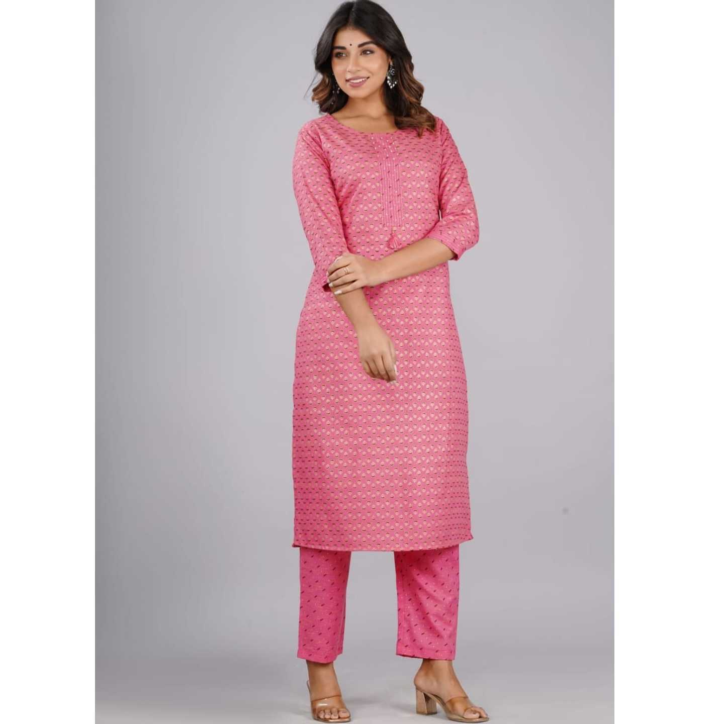 Pink kurta with pant