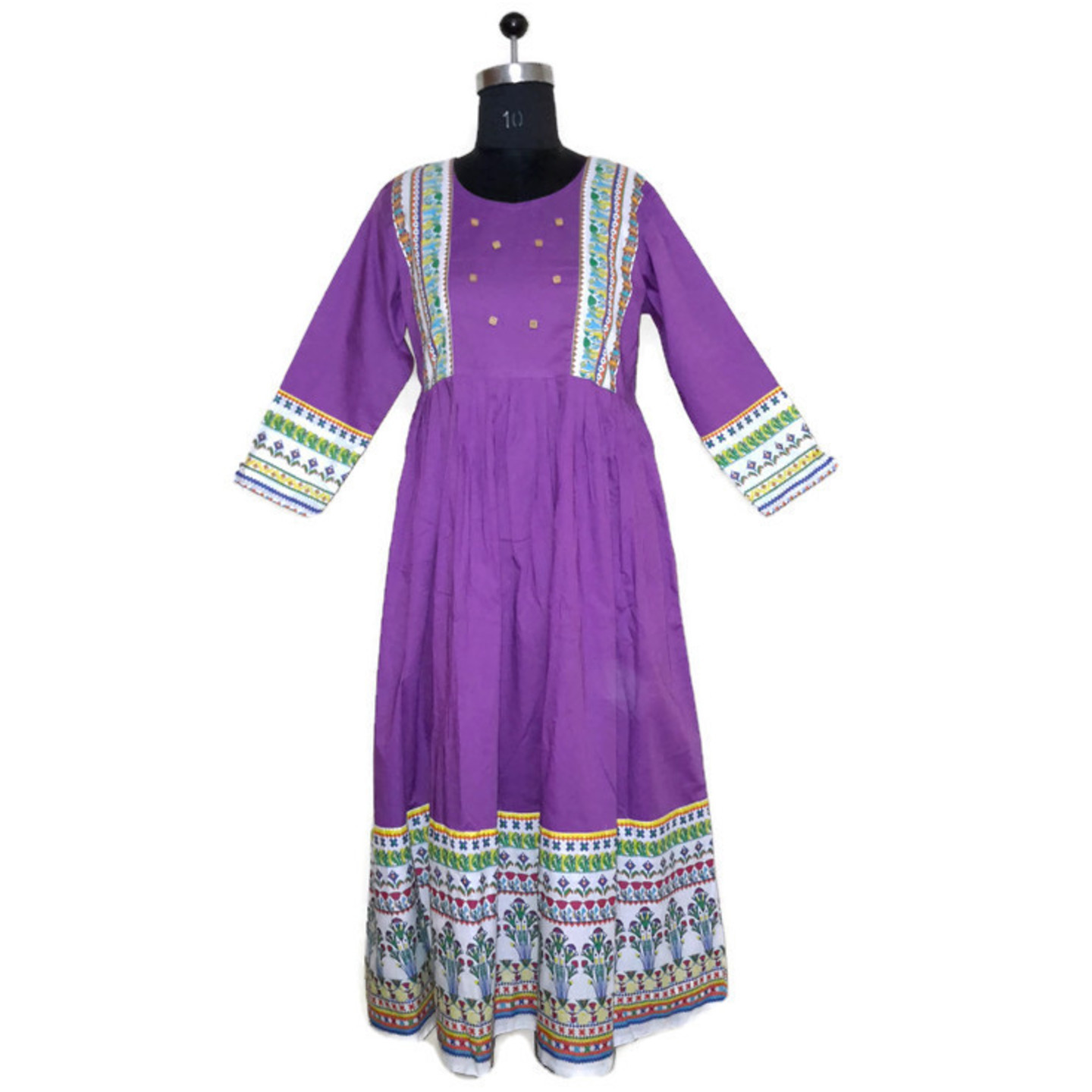 DRESS COTTON PRINTED  GATHER FROCK