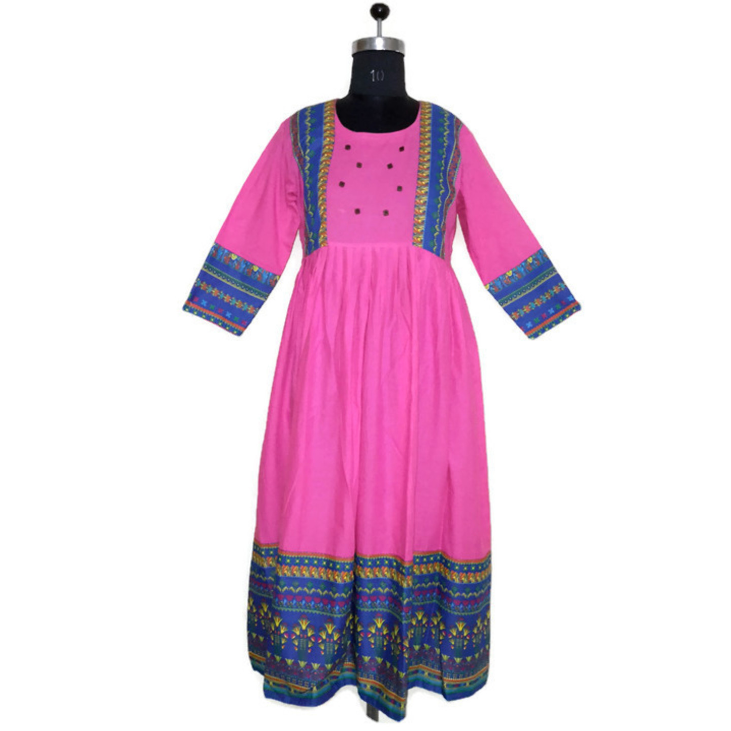 DRESS COTTON PRINTED  GATHER FROCK