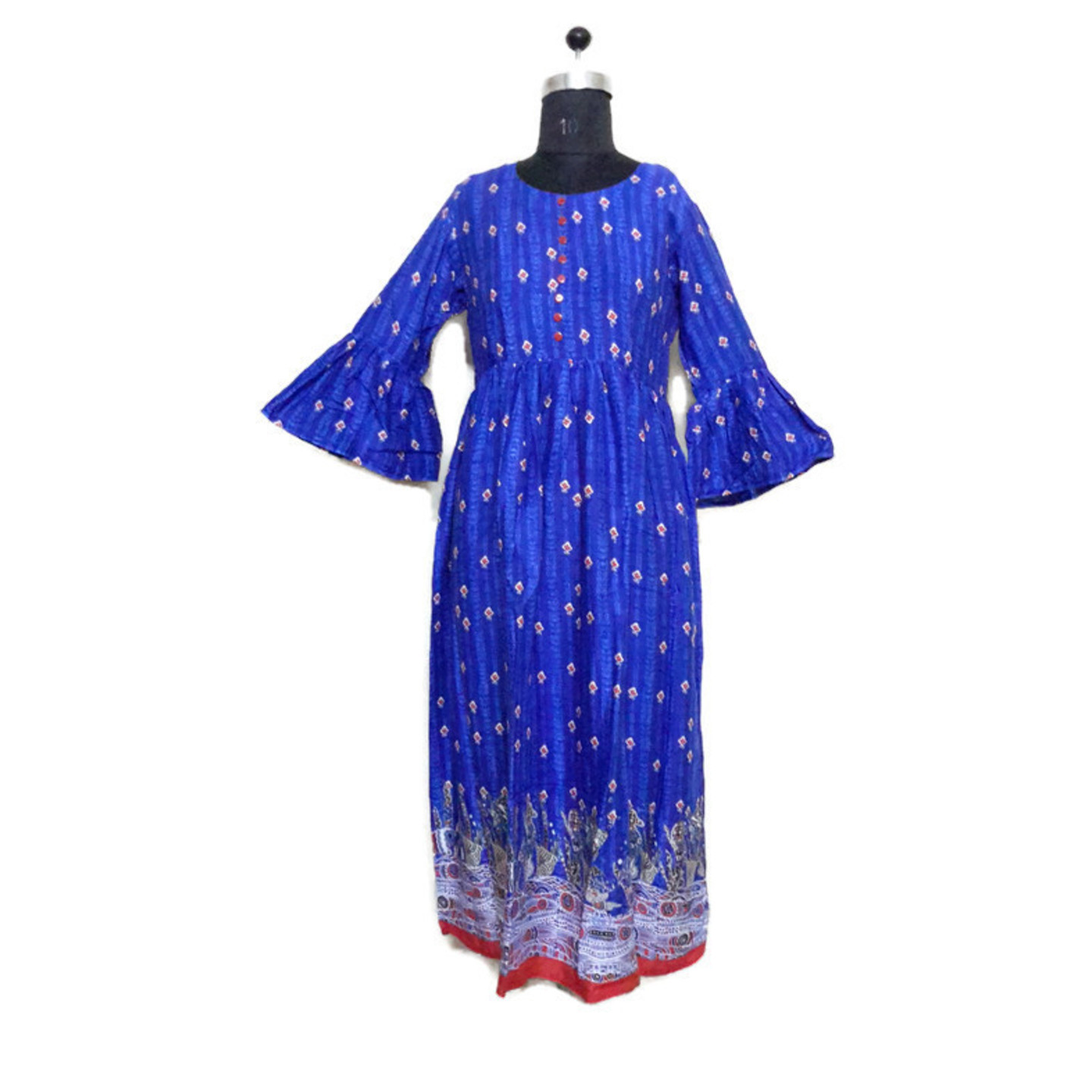 DRESS  RAYON  GATHER FROCK