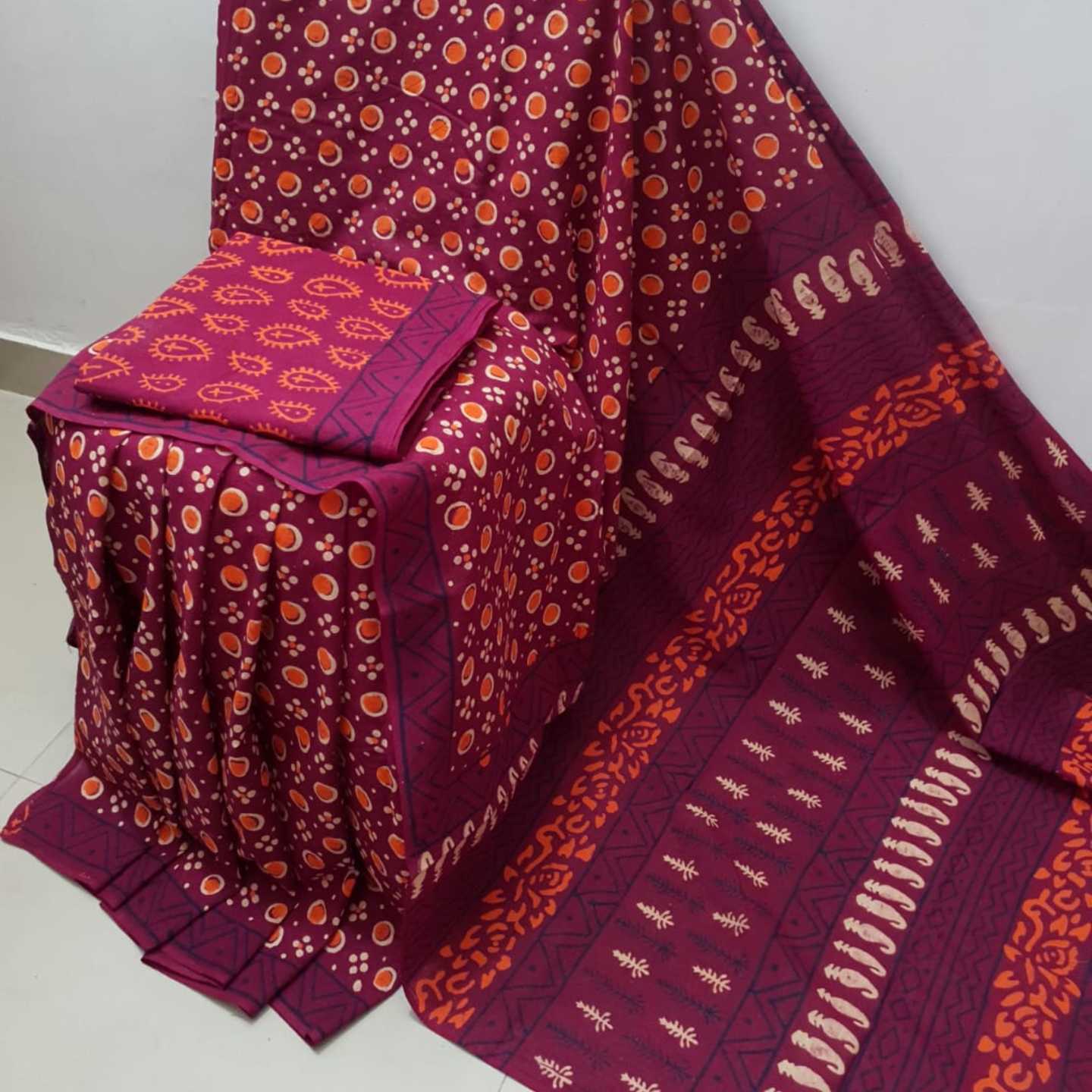 JAIPUR PRINT COTTON SAREE