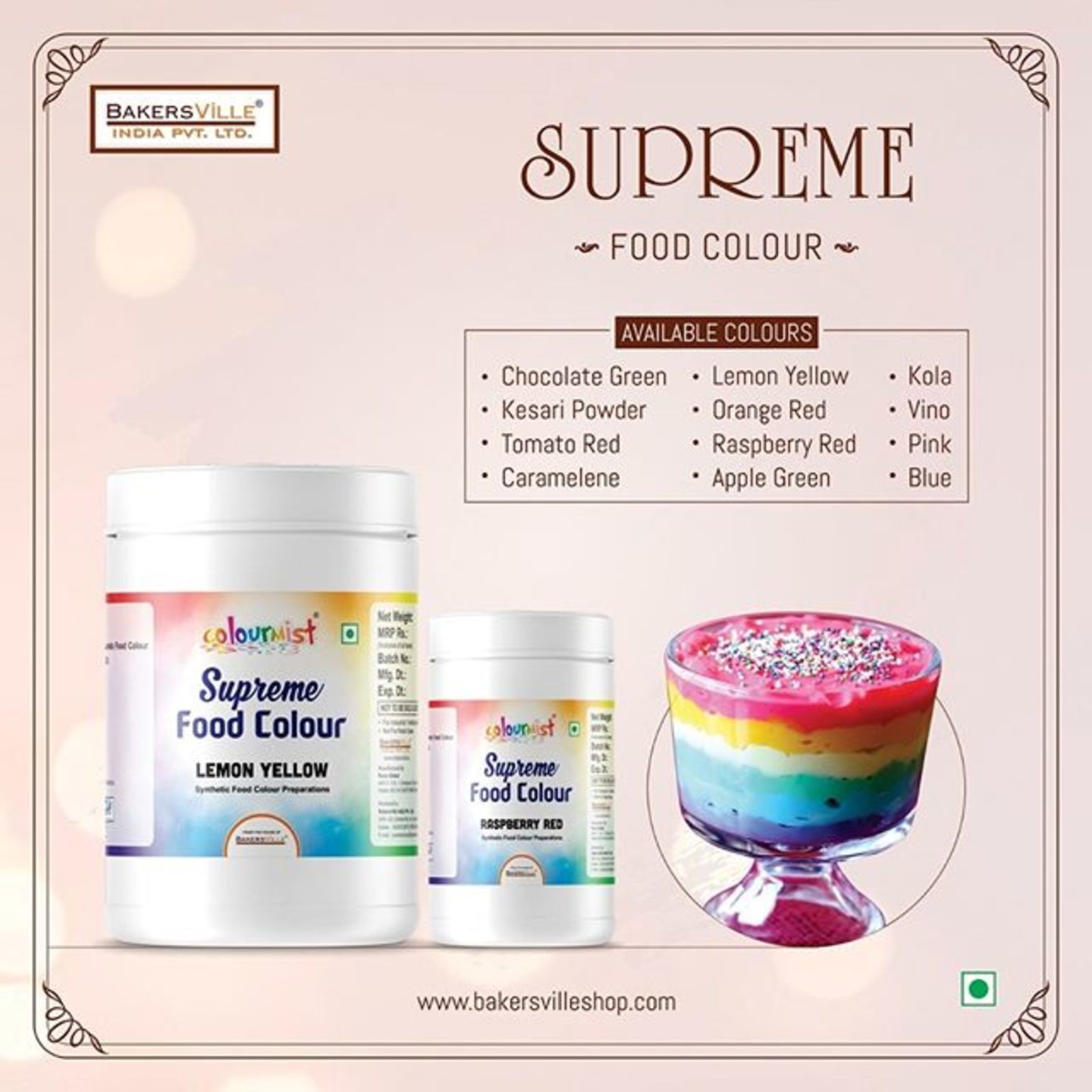 Colourmist Supreme Food Colour -Kesar Powder