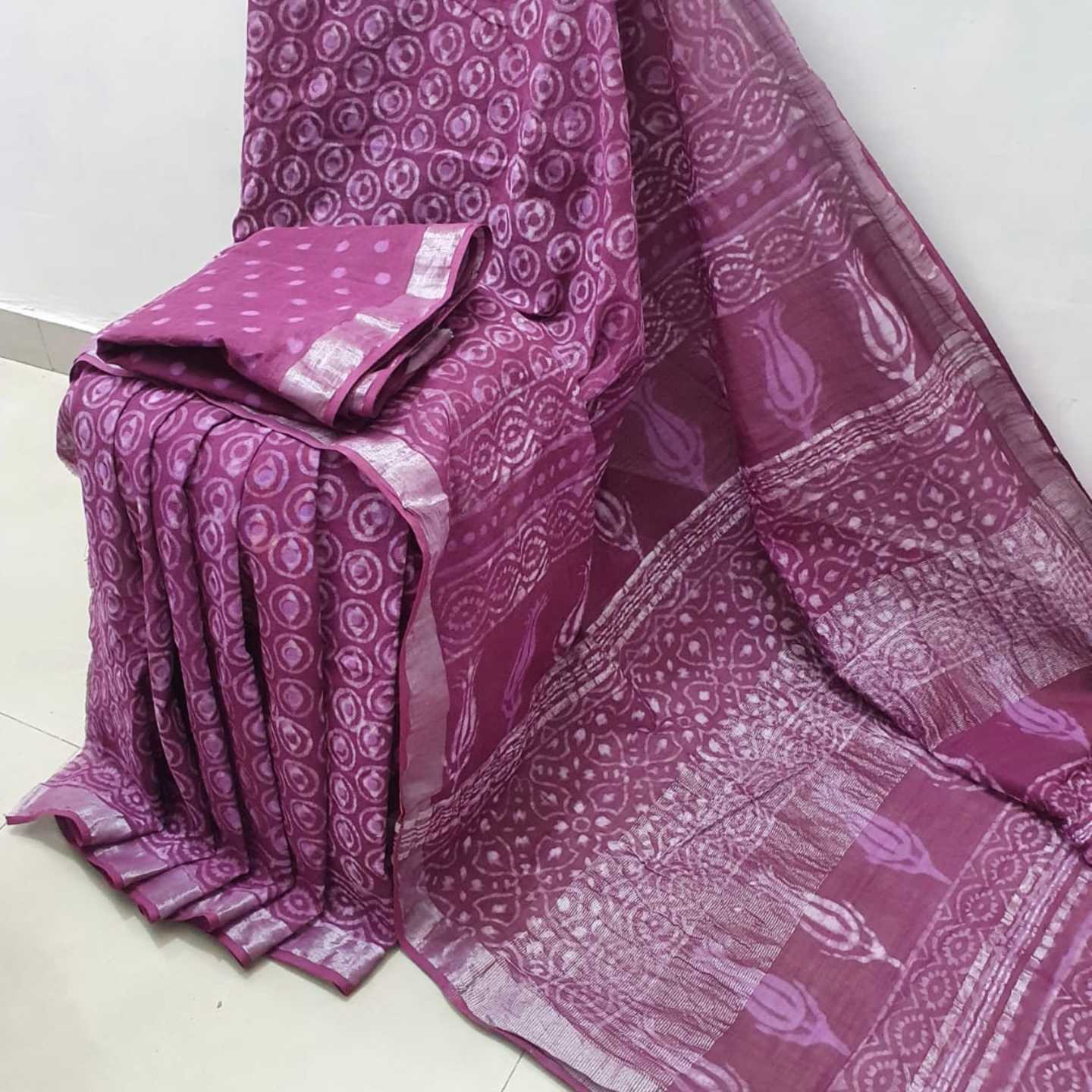 LINEN COTTON  SAREE