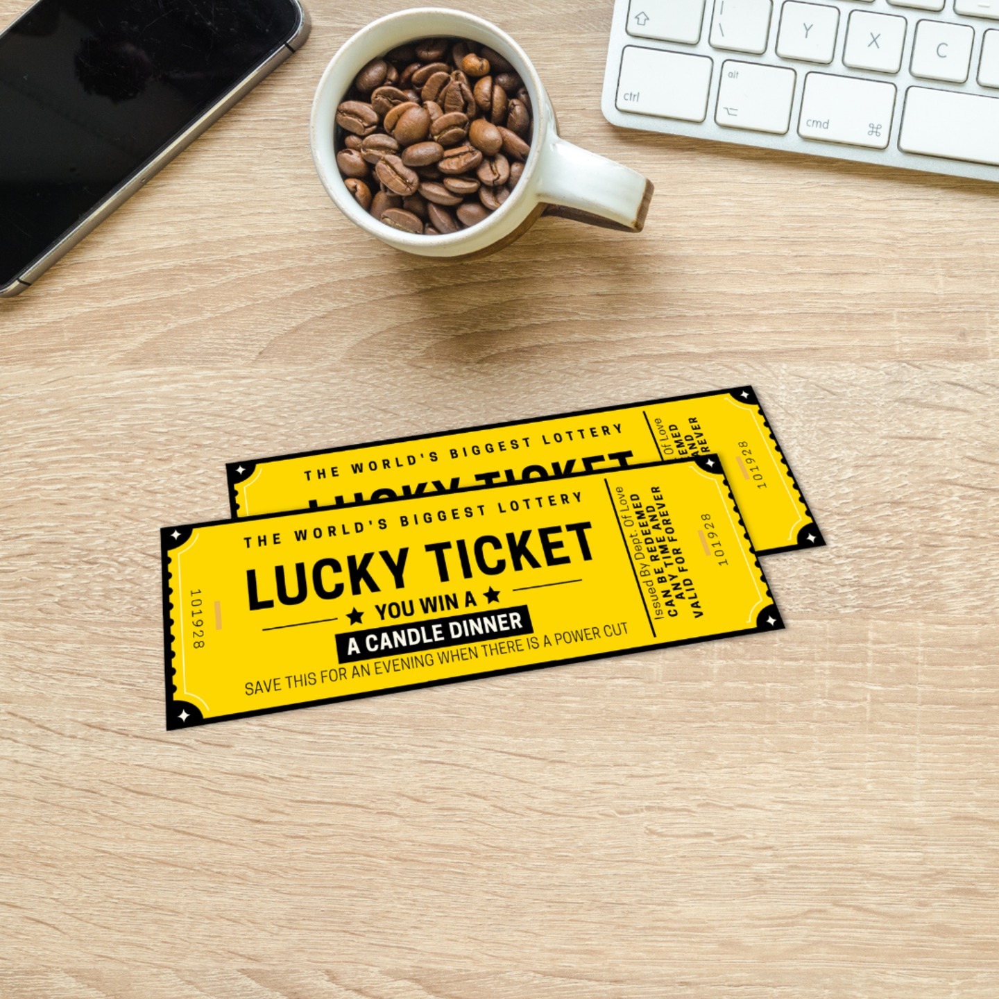Lucky Ticket - Redeemable Ticket For Your Loved One