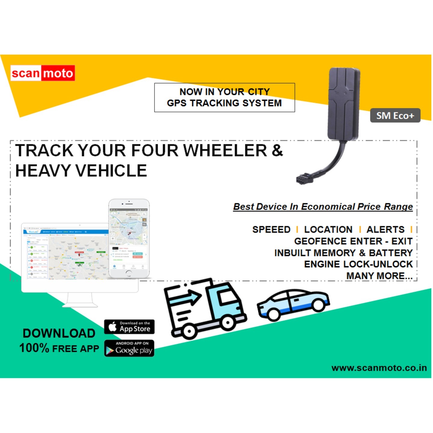 GPS Device SM Eco+ with Lock-Unlock