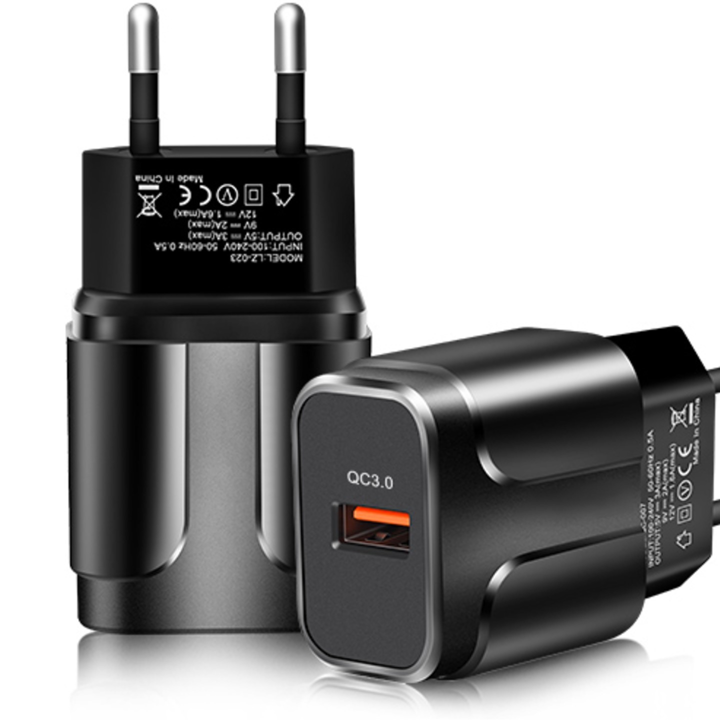 USB Quick Charger QC3.0 18W for Phones and Tablets