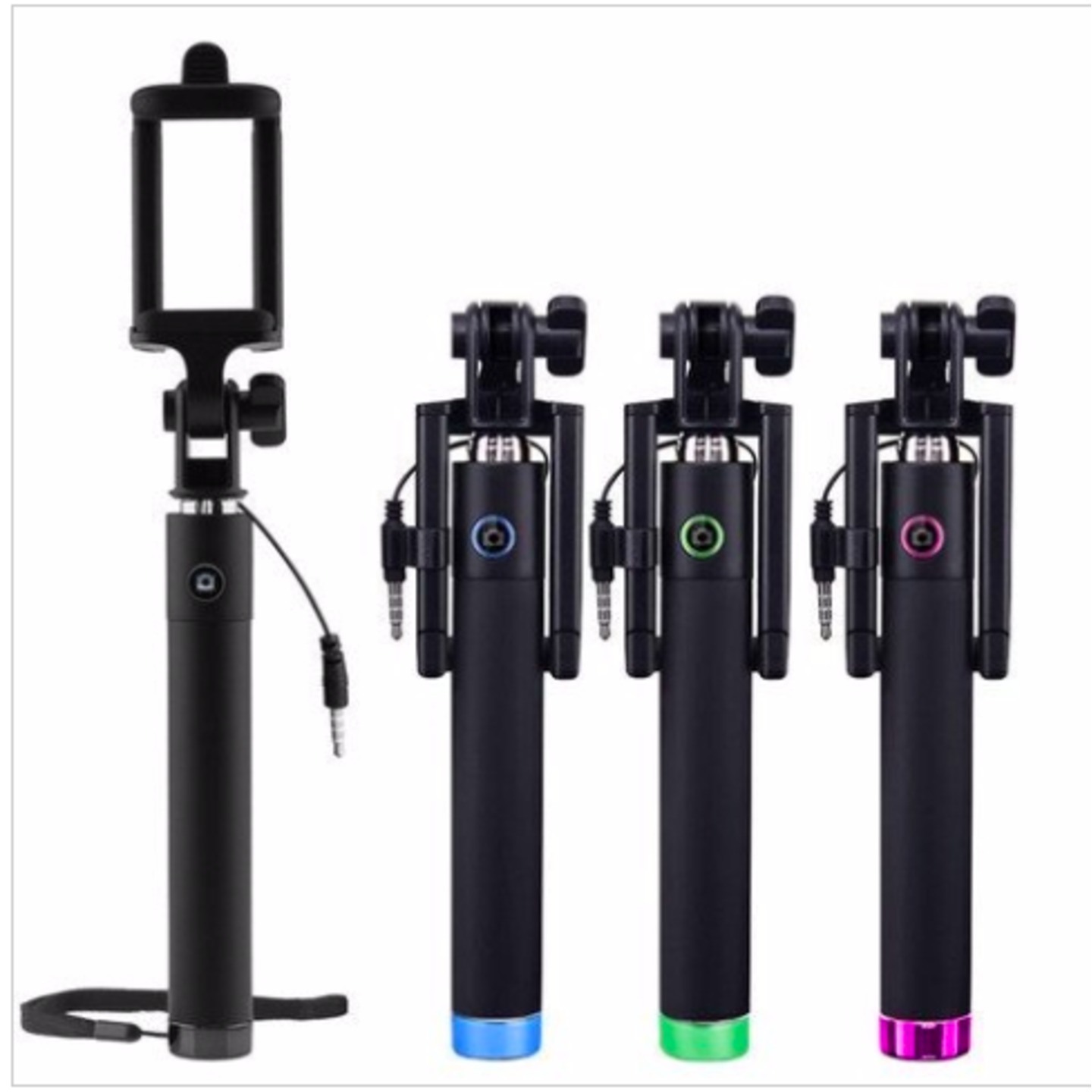 Selfie Stick Locust Series, Connects to Smartphone, Integrated Foldable Smart Shooting