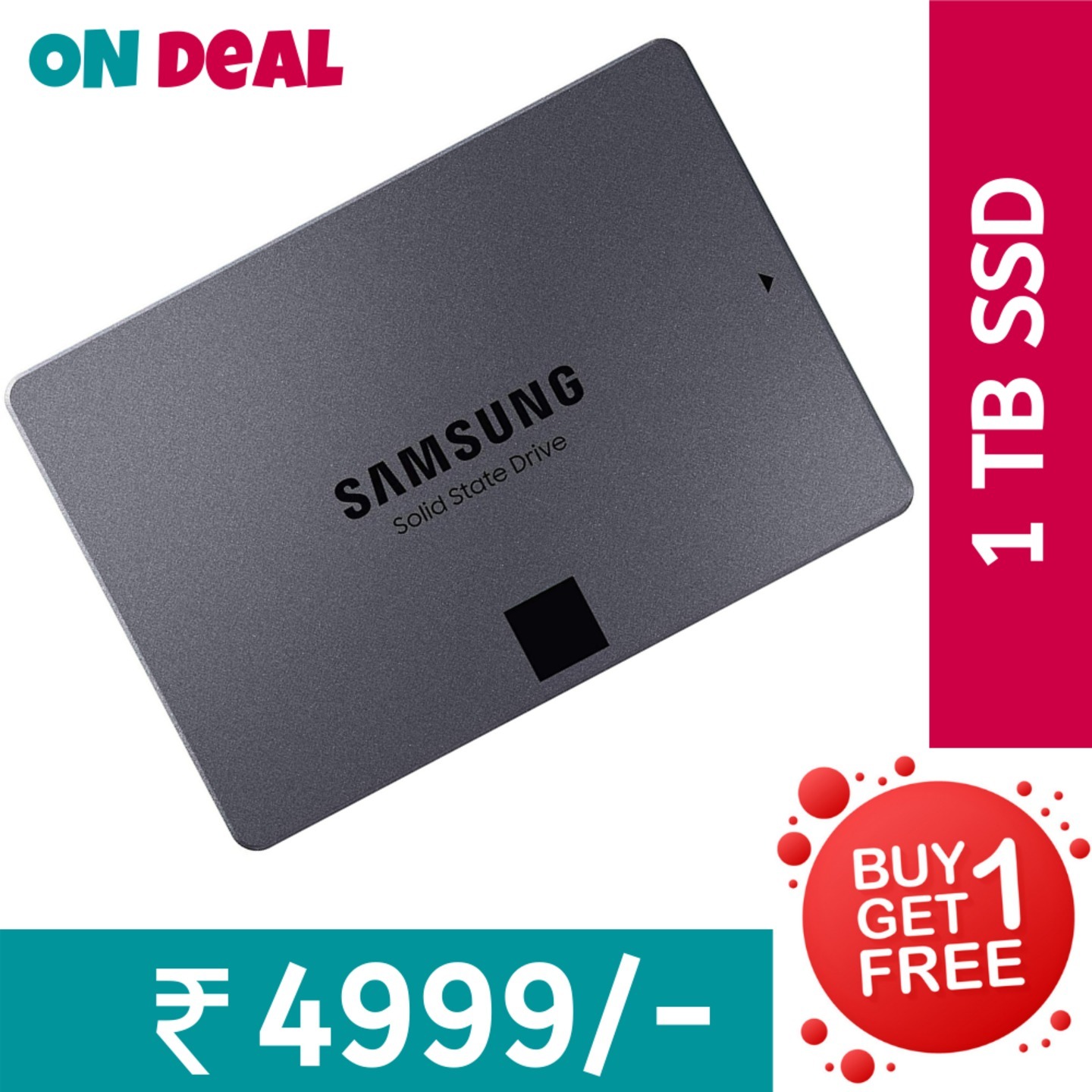 Samsung 860 QVO 1TB 2.5-inch Internal SATA III SSD