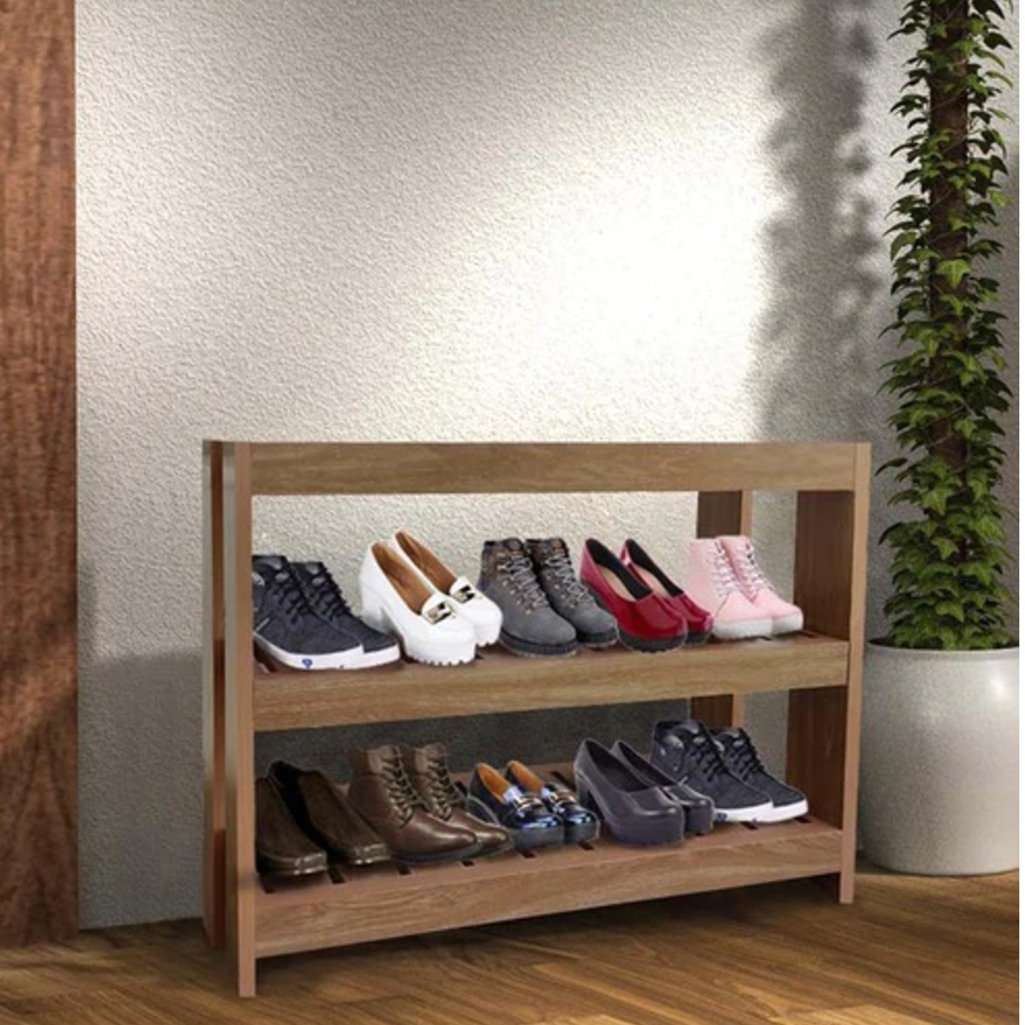 Sedo Shoe Rack in Sonoma Oak Finish