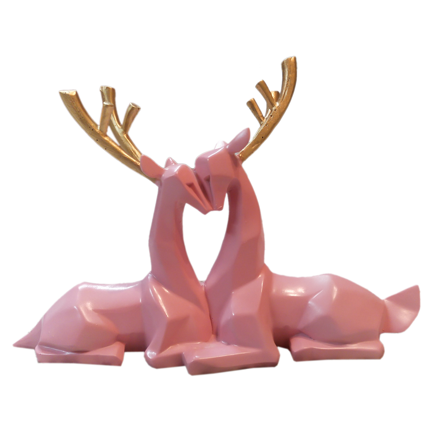 Nimisha Line Décor Beautiful Pink Deer/Hiran Statue for Home Décor Showpiece Item, Office Décor Showpiece & Gift Item