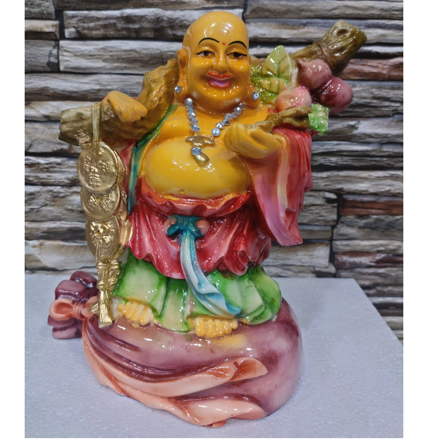 Nimisha Line Décor Vastu/feng Shui Laughing Buddha for Wealth and Business