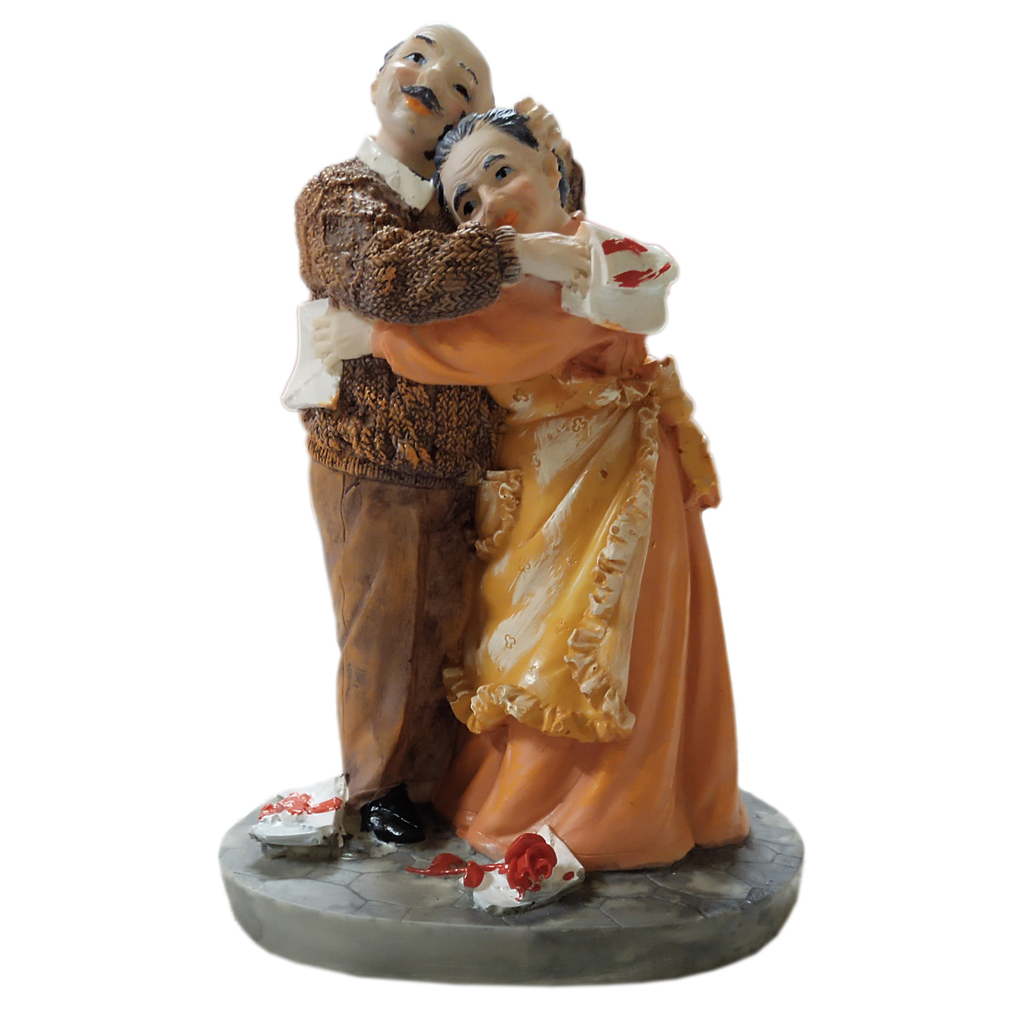 Nimisha Line Decor Beautiful Lovely Old Couple Statue Showpiece for Valentines or Home Décor