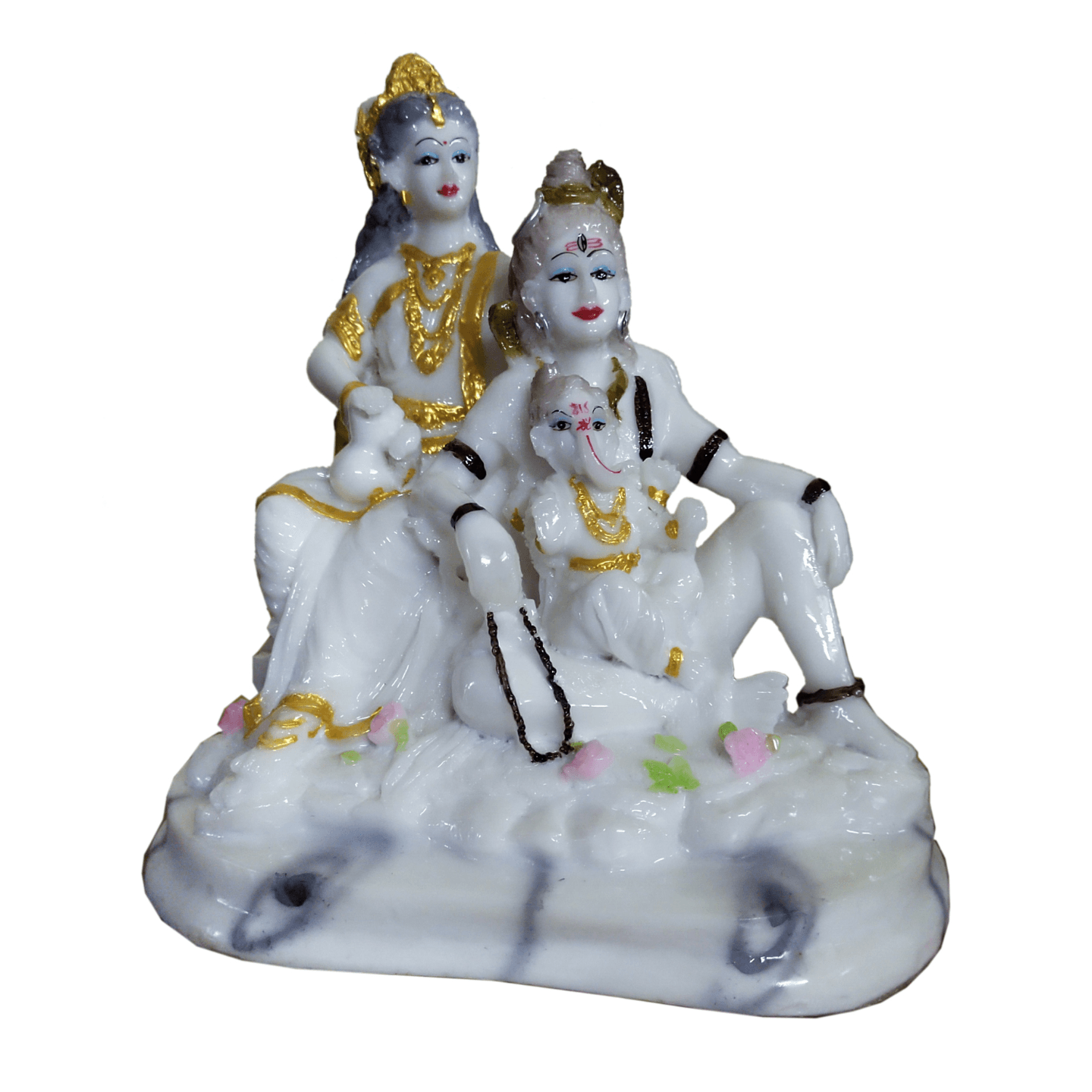 Nimisha Line Decor Lord Shiv Family Statue for Home/Office/Puja Ghar Decor
