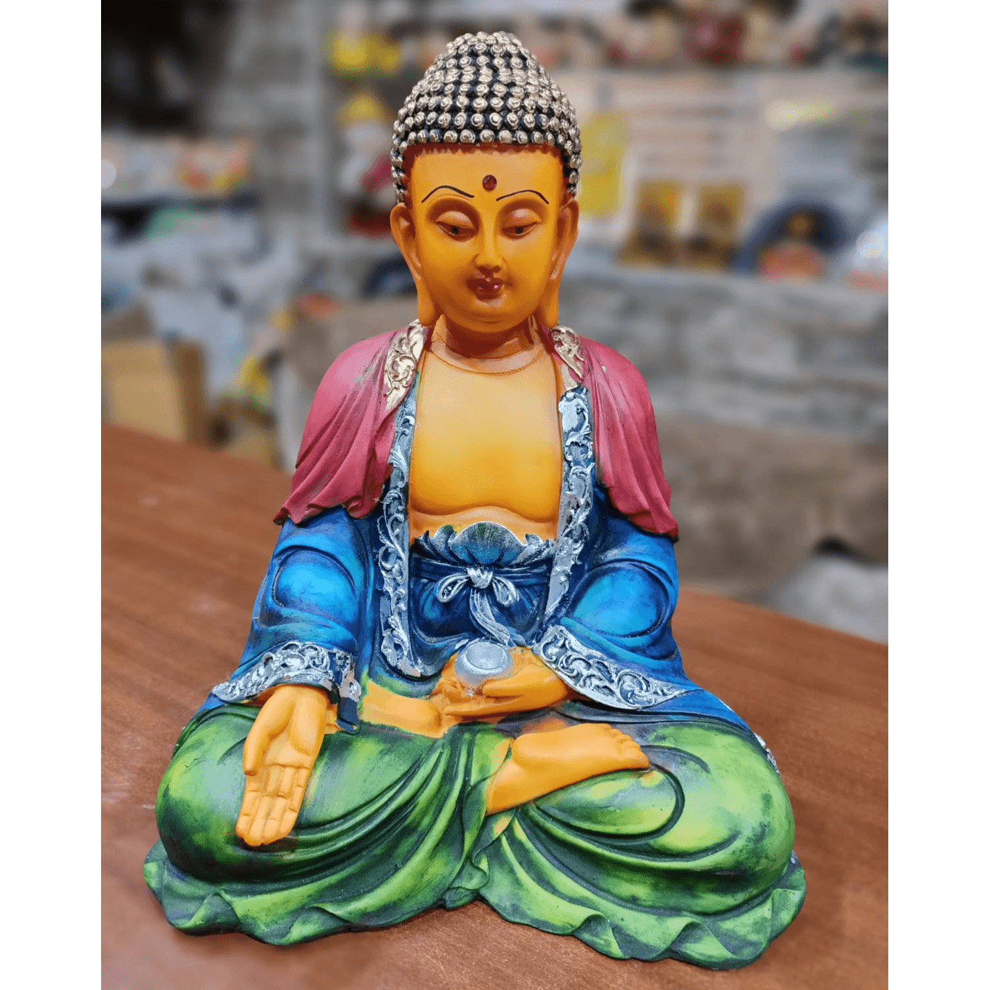 Nimisha Line Décor Meditating Lord Sitting Buddha Statue for Home Décor 03