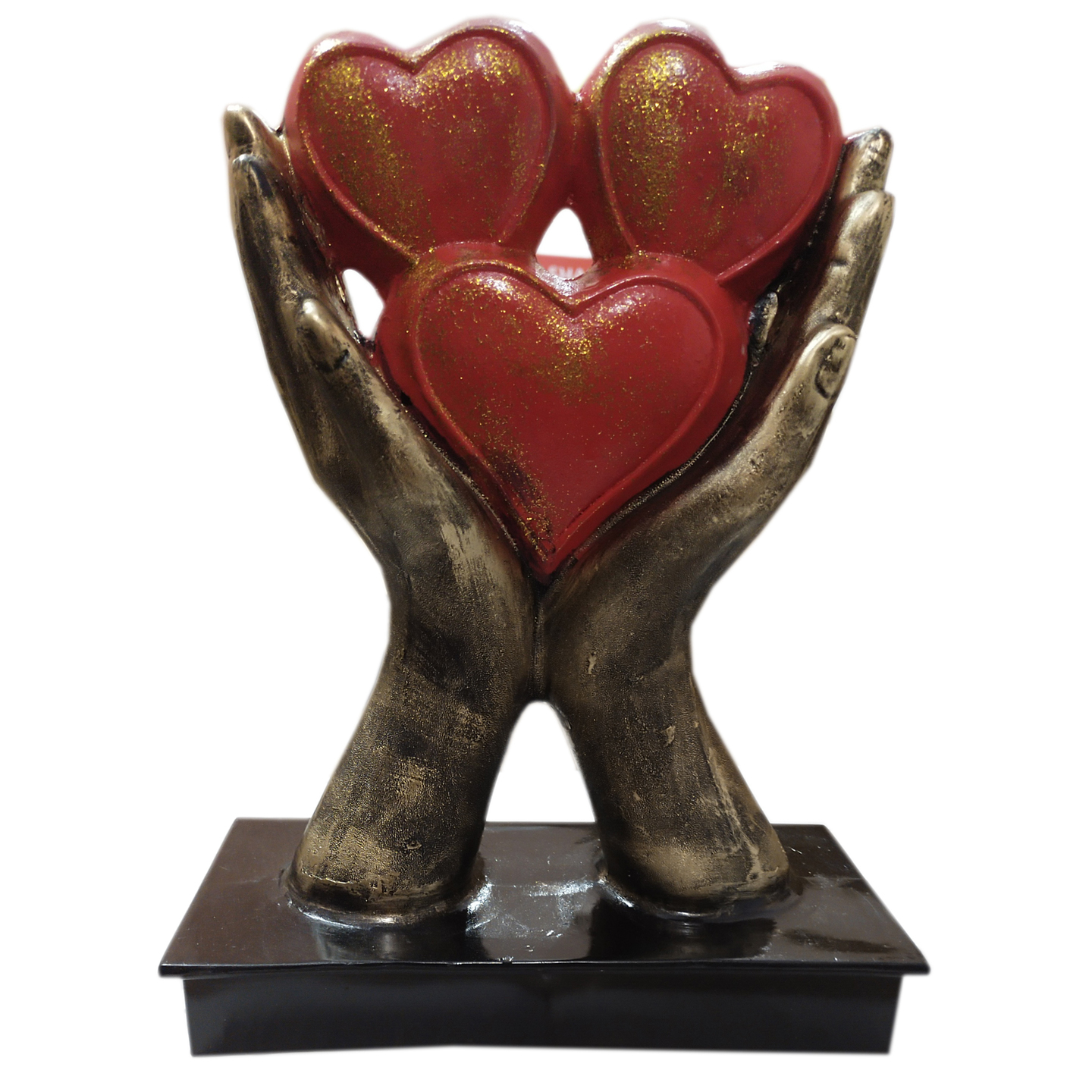 Nimisha Line Décor Beautiful Hold Thee Heart by Hand Statue Showpiece for Home Décor / Gift Purpose