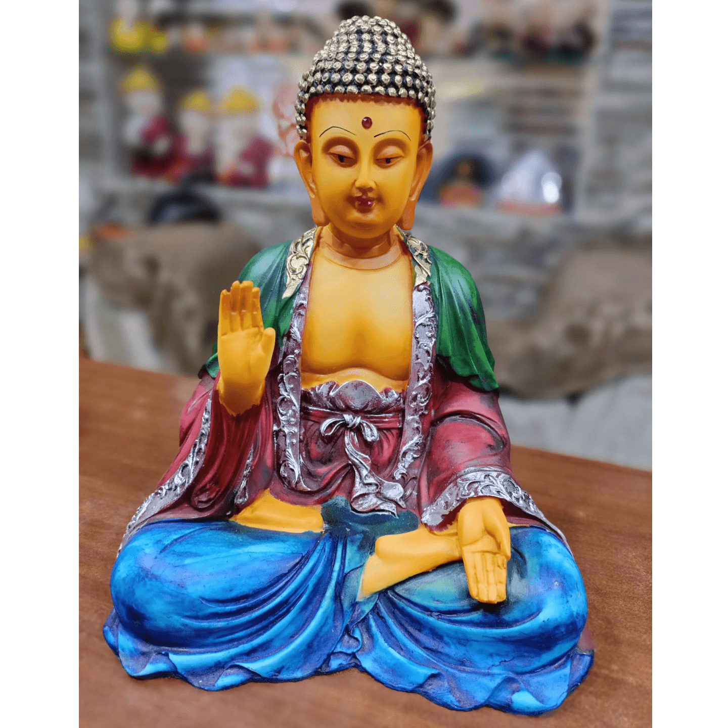 Nimisha Line Décor Meditating Lord Sitting Buddha Statue for Home Décor 02
