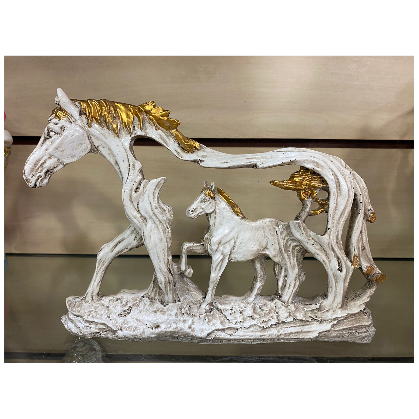 Nimisha Line Decor Polyresin Horse Statue Showpiece for Home/Office Décor Or Gift Purpose