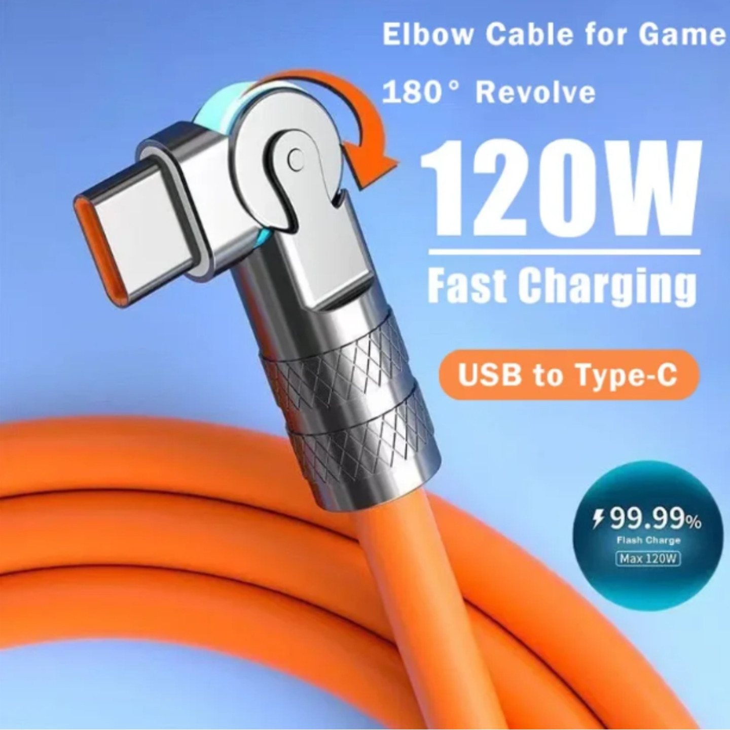 120W 7A Fast Charge USB Type C Cable perfect for corporate gift