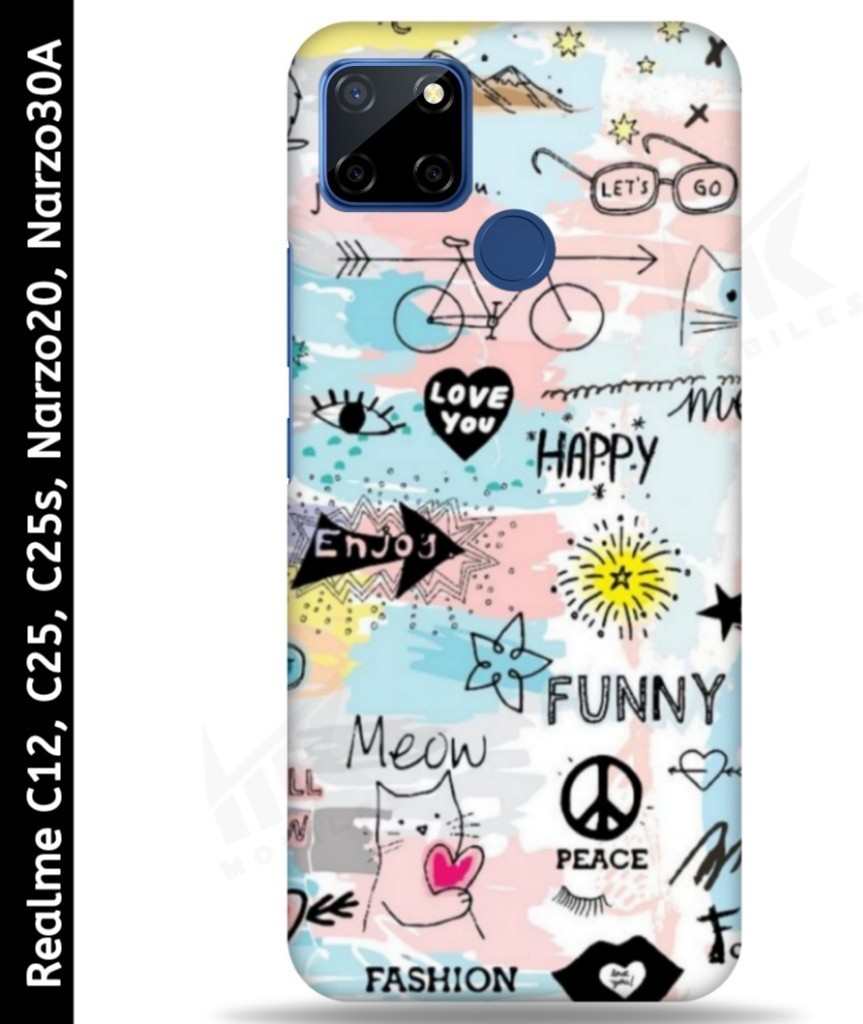 Realme Narzo 30A , Realme Narzo 20 , Realme C12 , Realme C25 , Realme C25s Back Cover