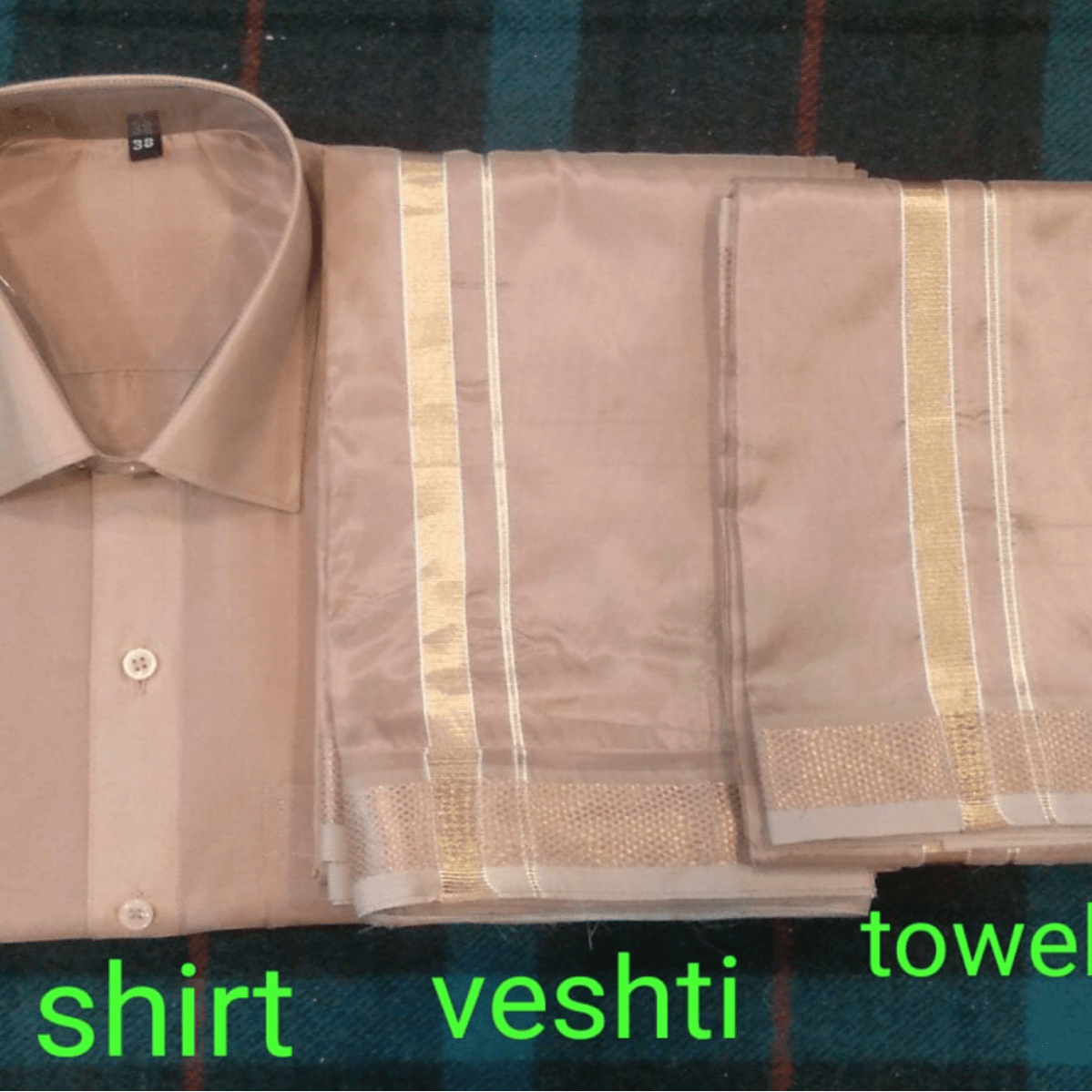 Silk Dhoti Set ,Size 38