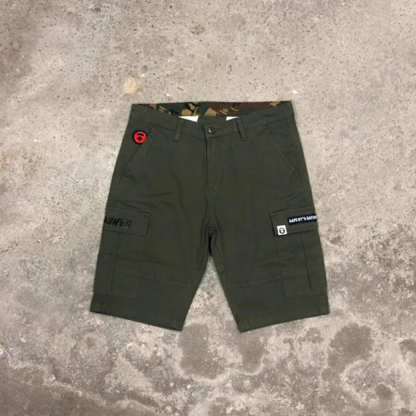 BAPE AP-01 Cargo Army Green Shorts