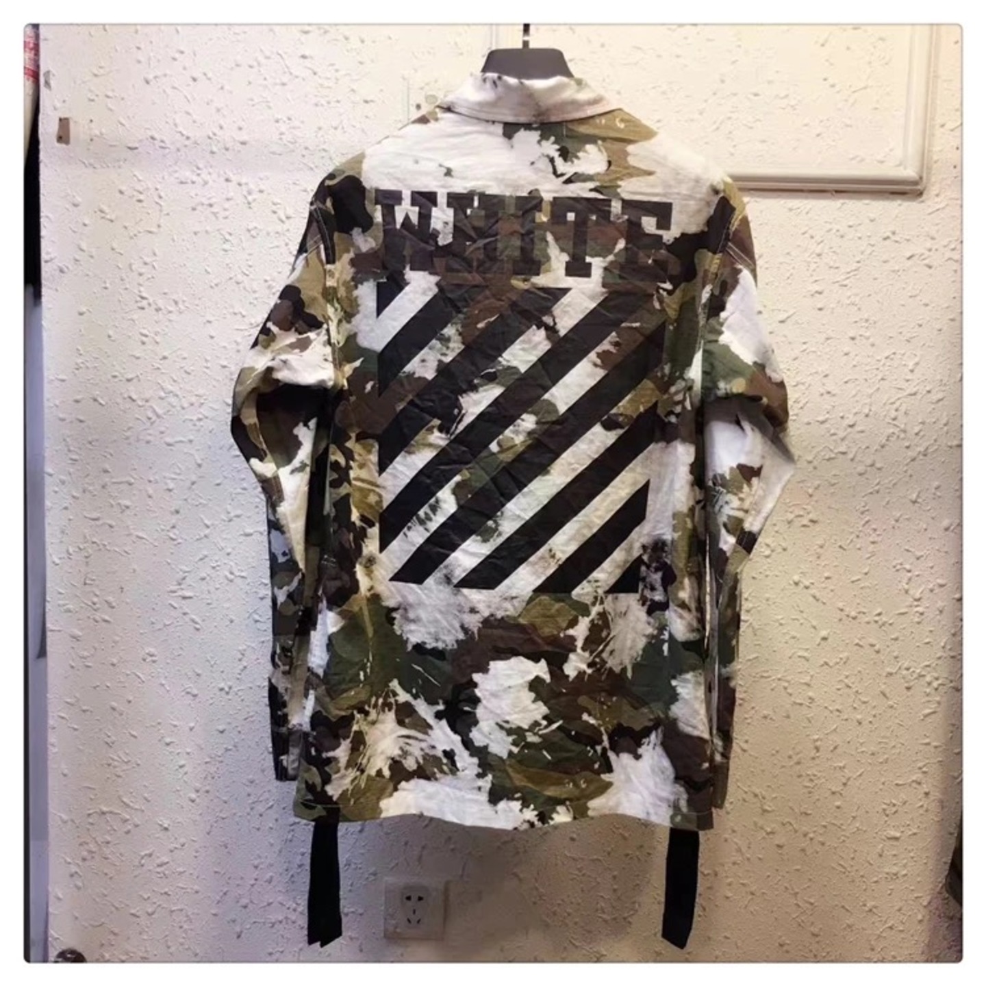 Off White Autumn Winter Casual Hiphop Jacket