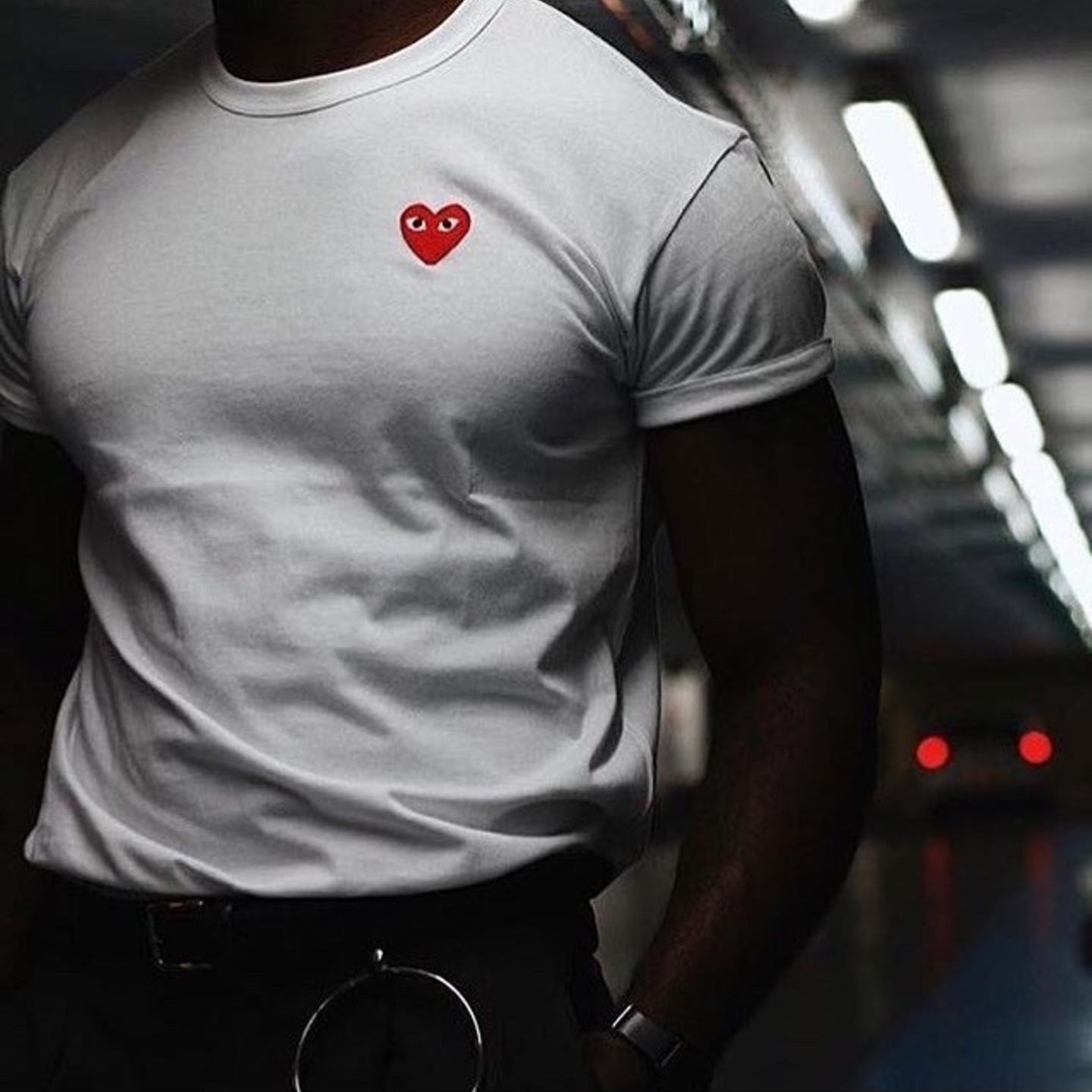 Comme Des Garçons heart logo T-shirt