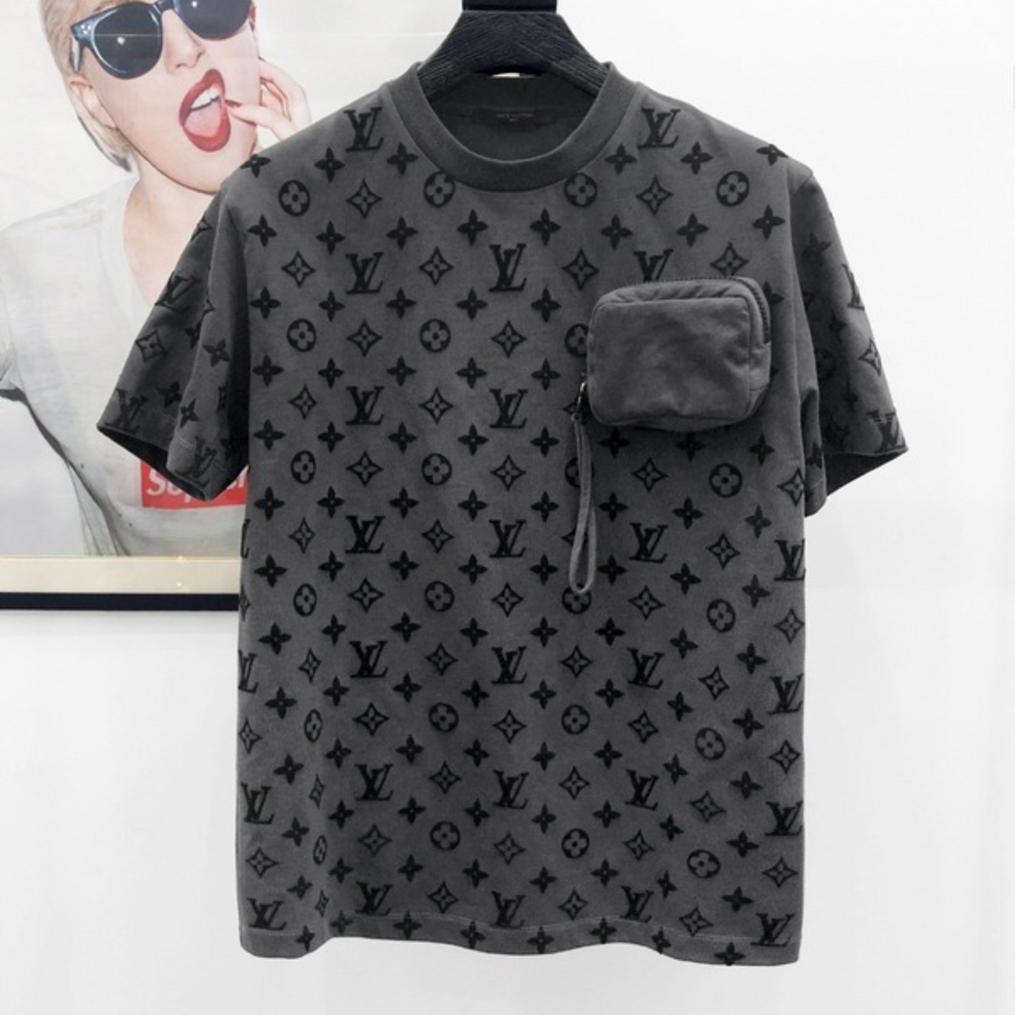  Louis Vuitton Hook and Loop Monogram Short Sleeve T-Shirt