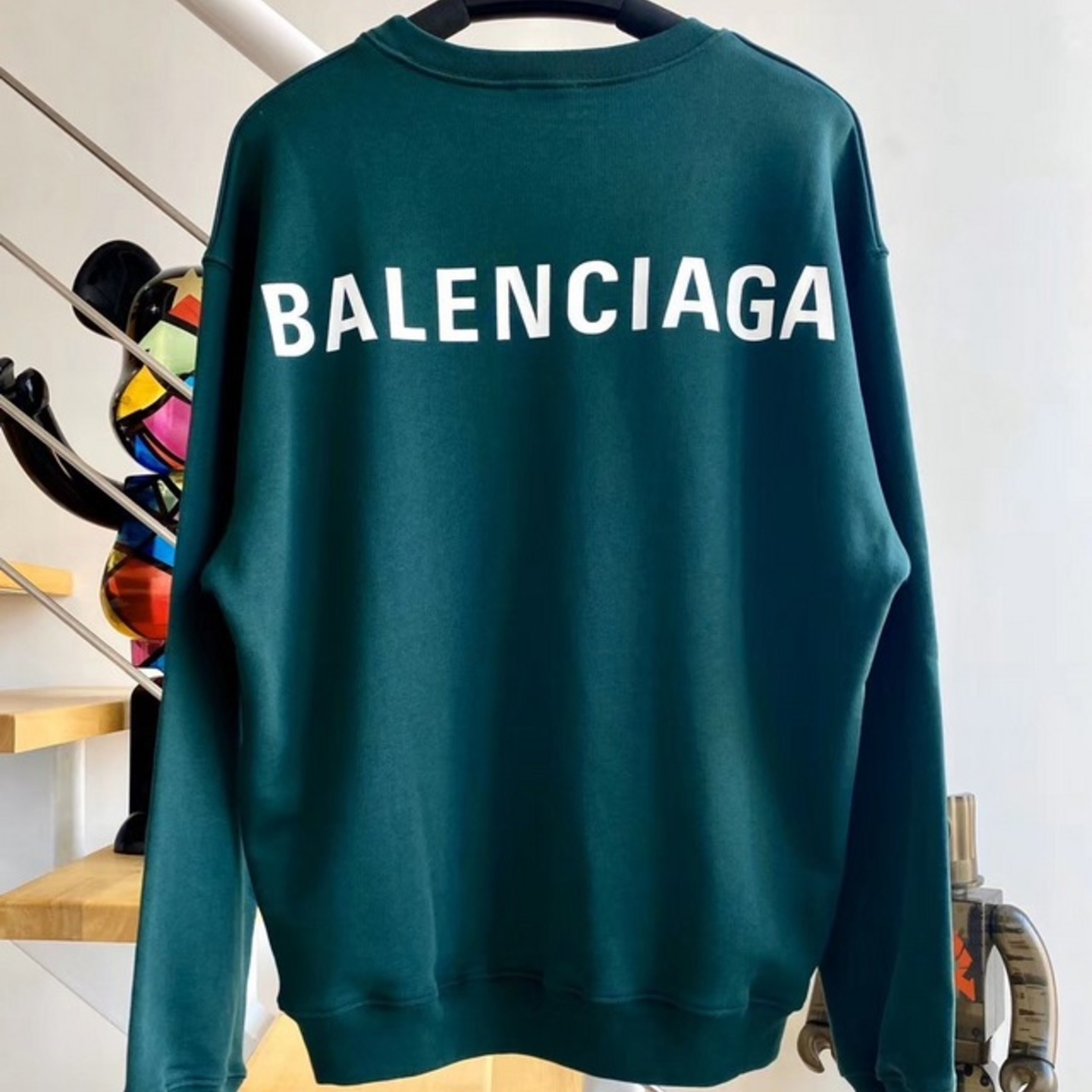 Balenciaga Back Logo Cotton Sweatshirt
