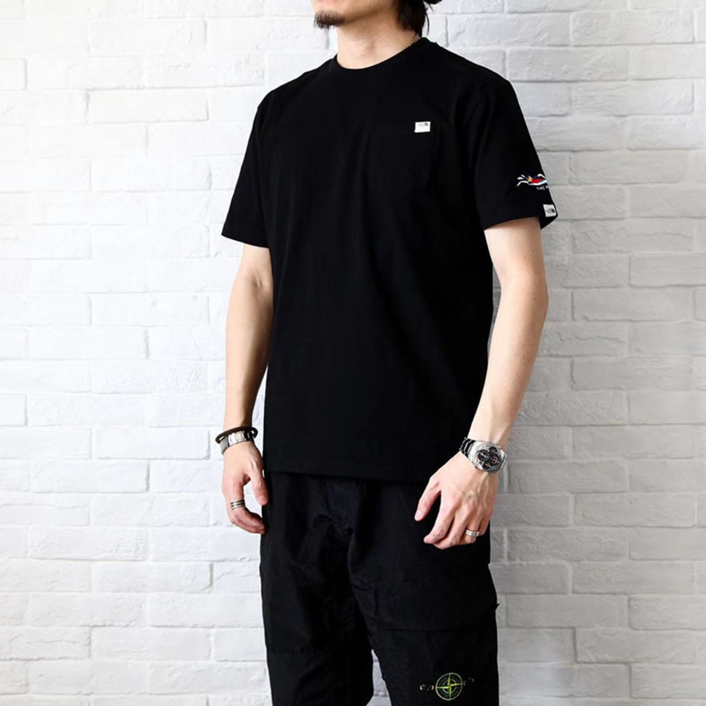 The North Face Lable Delano Embroidery T Shirt 