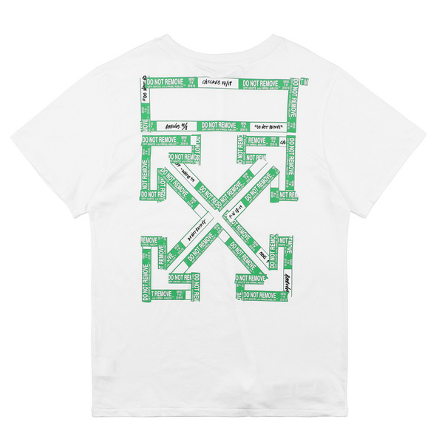 off white green strike shirt