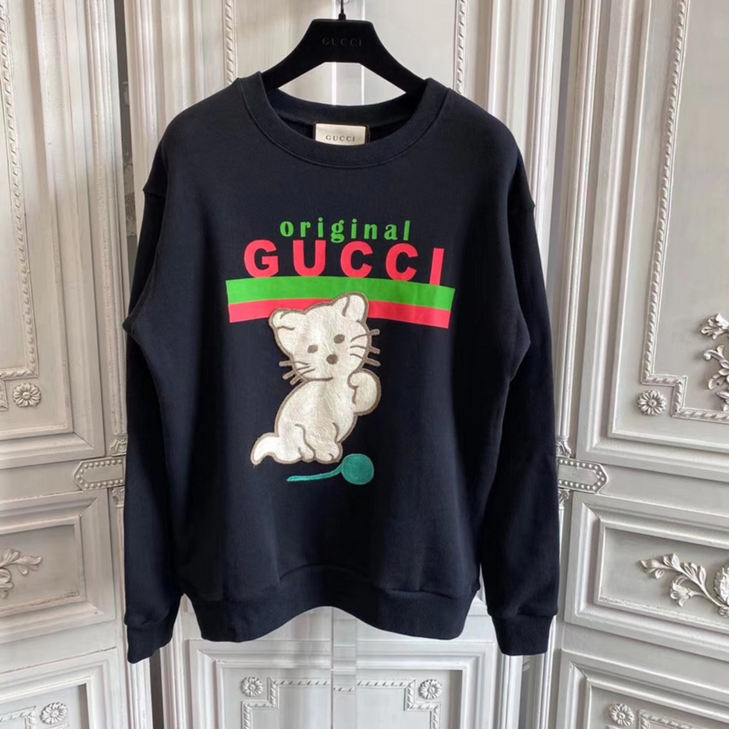 Gucci Oversized Kitten Sweatshirt