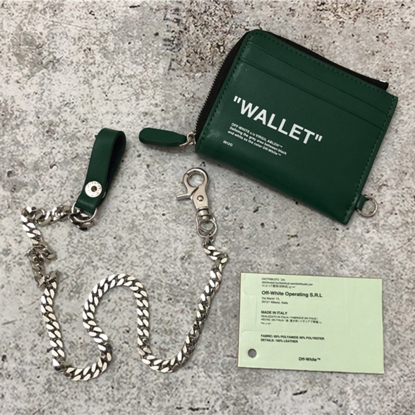 Off-White Quote Chain Wallet