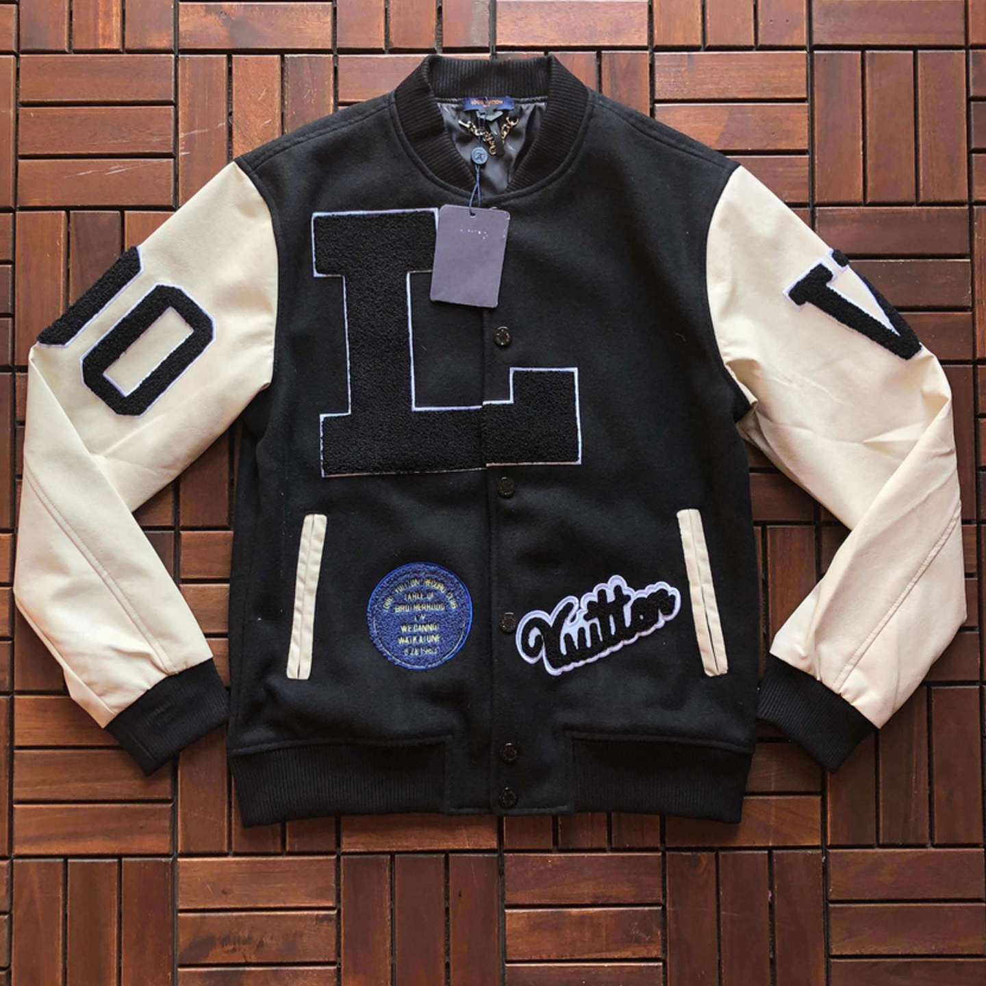  Louis Vuitton Baseball Patches Jacket 