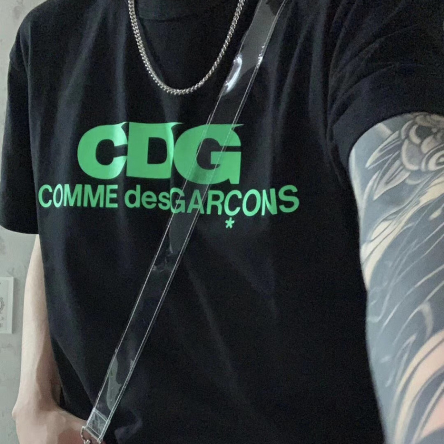 Comme Des Garcons  Fluorescence Logo T Shirt