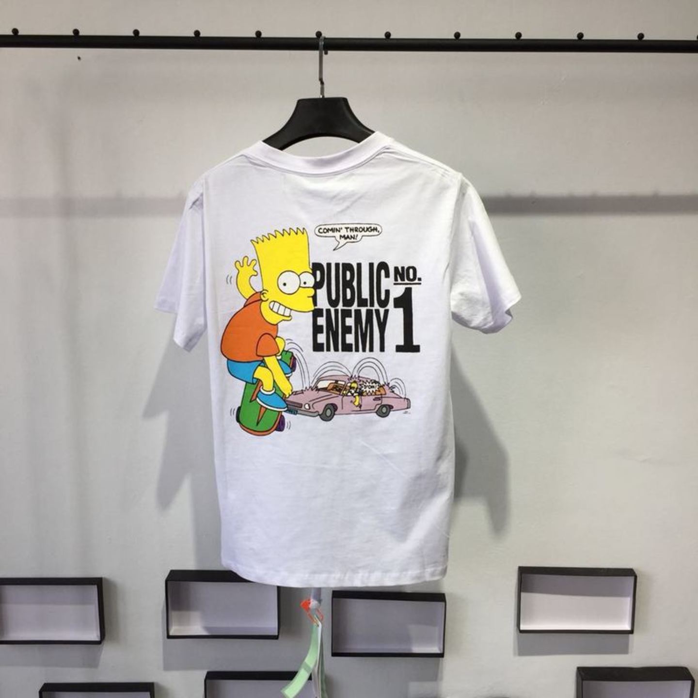 Off White Bart Simpsons SS19 - Public Enemy No 1