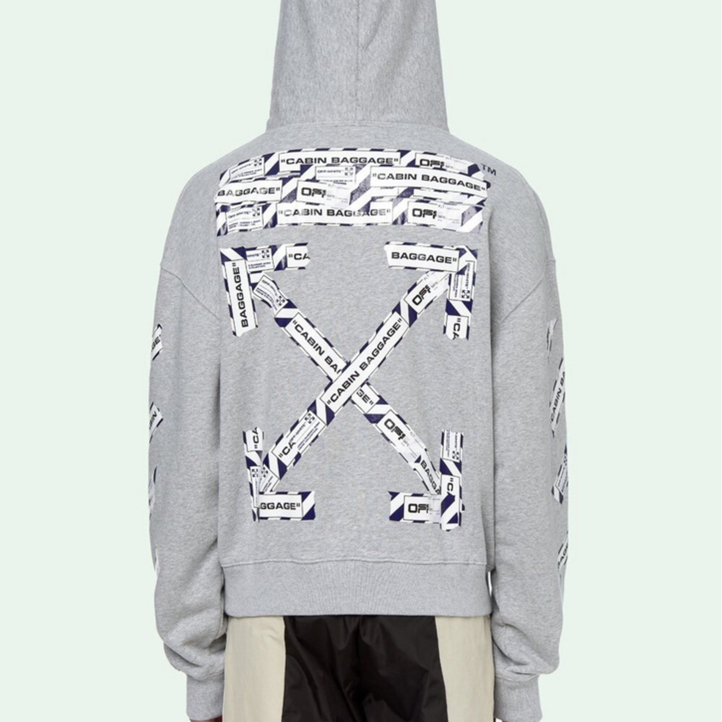 Off White Airport tape Hoodie